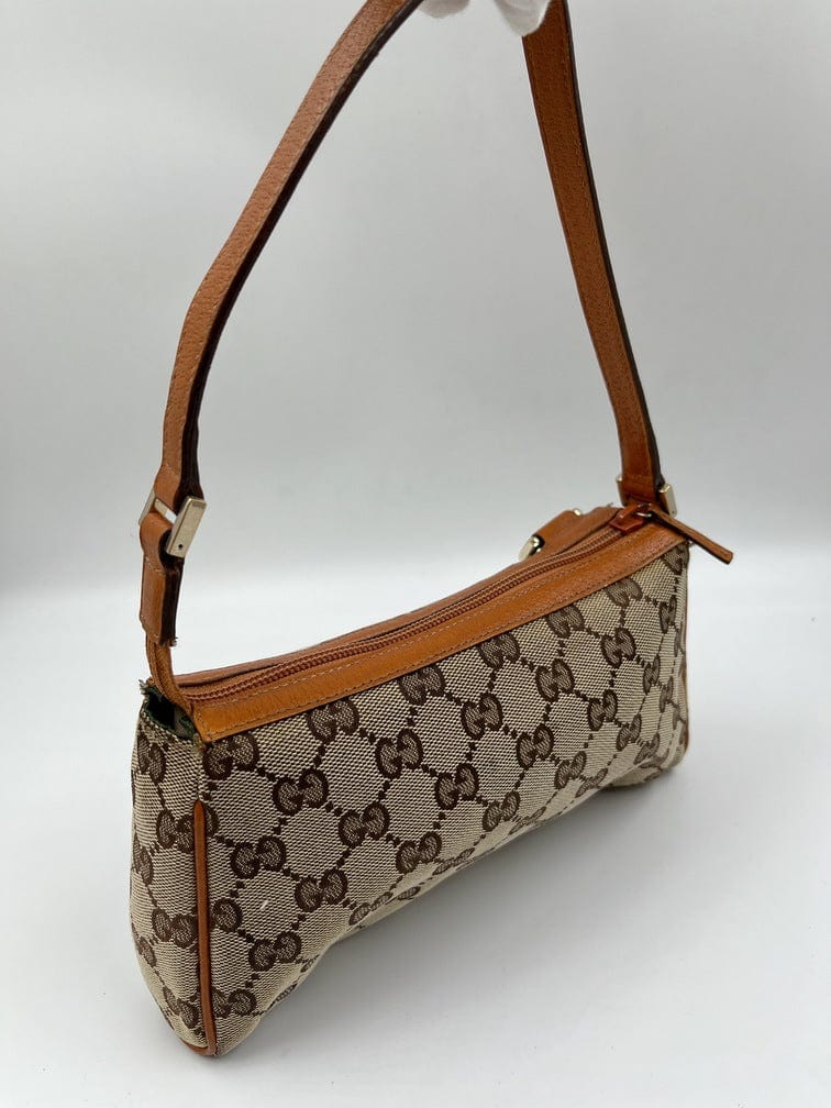 Gucci Leather Nylon Shoulder Bag Style 3