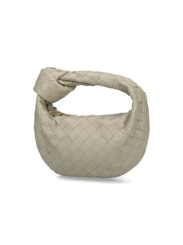 Luxury Bottega Veneta Jodie Intrecciato Small Tote Bag Travertine
