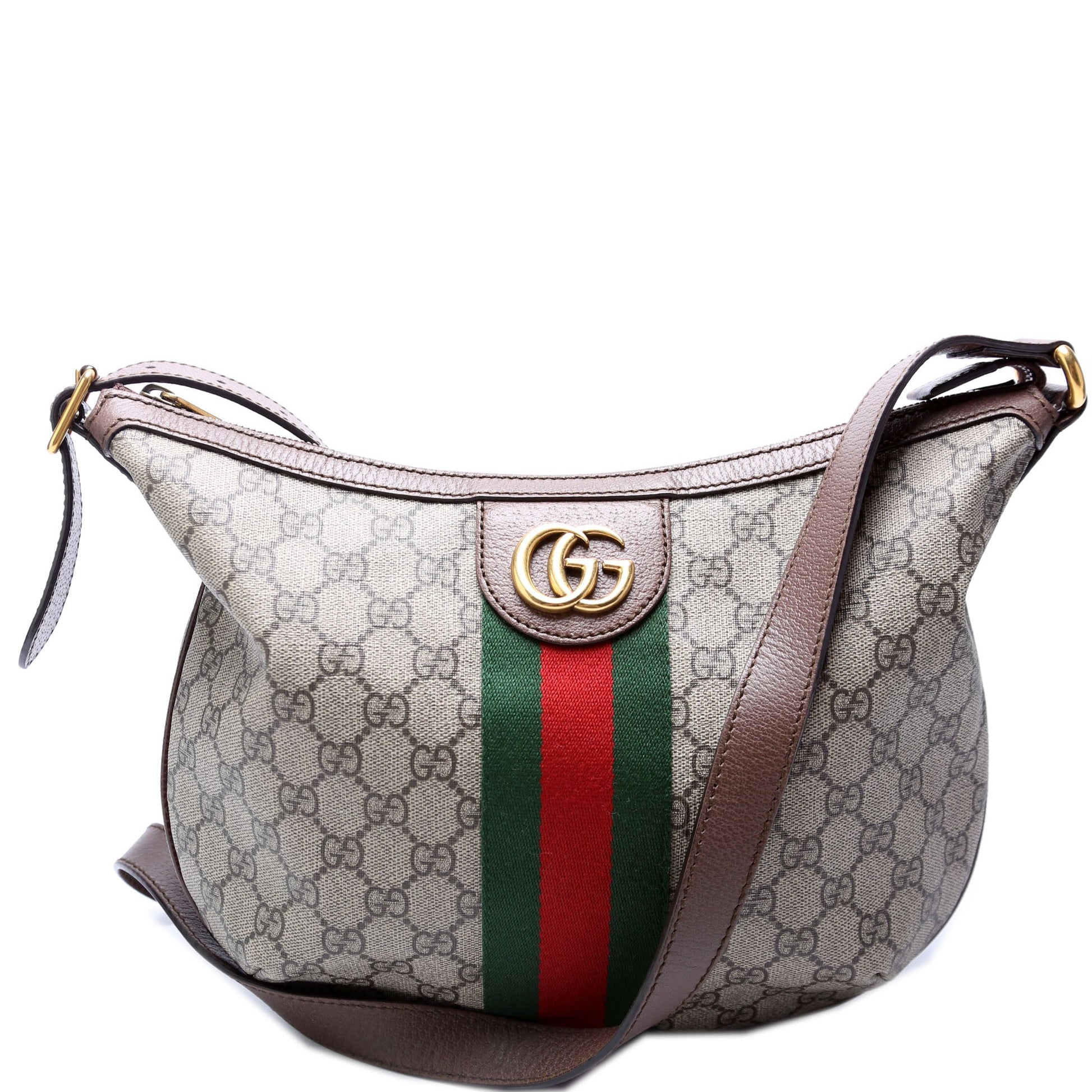 Gucci Leather Canvas Shoulder Bag