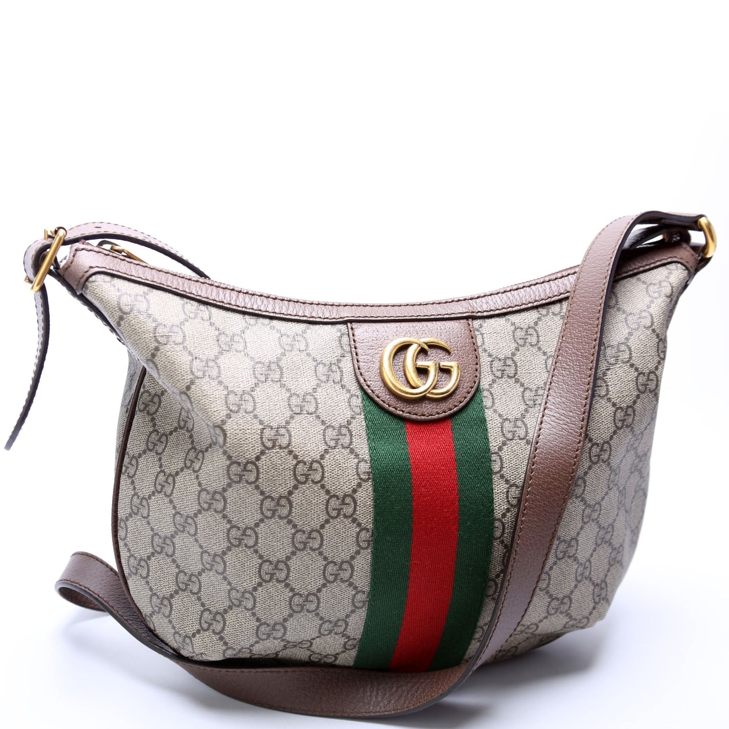 Gucci Leather Canvas Shoulder Bag