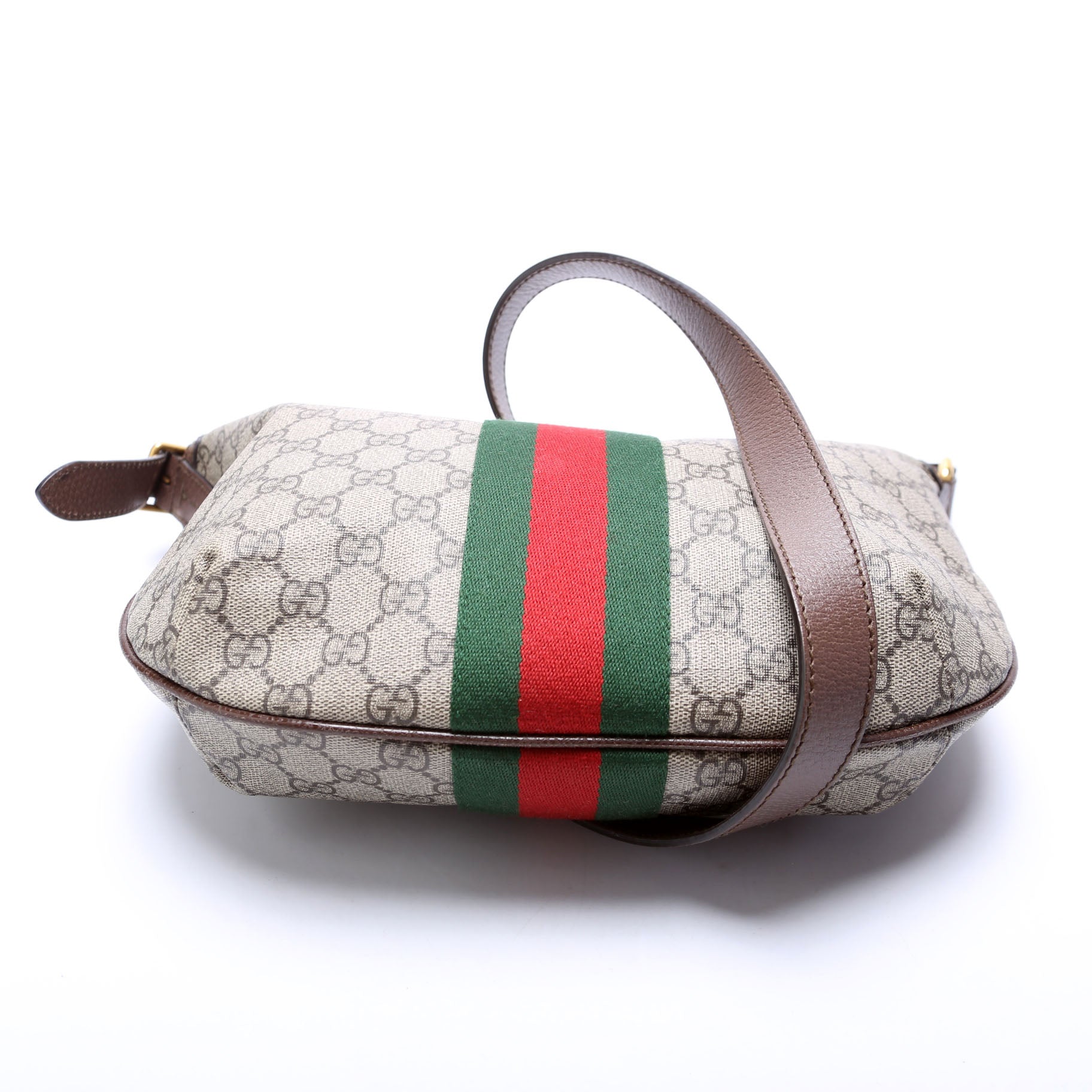 Gucci Leather Canvas Shoulder Bag