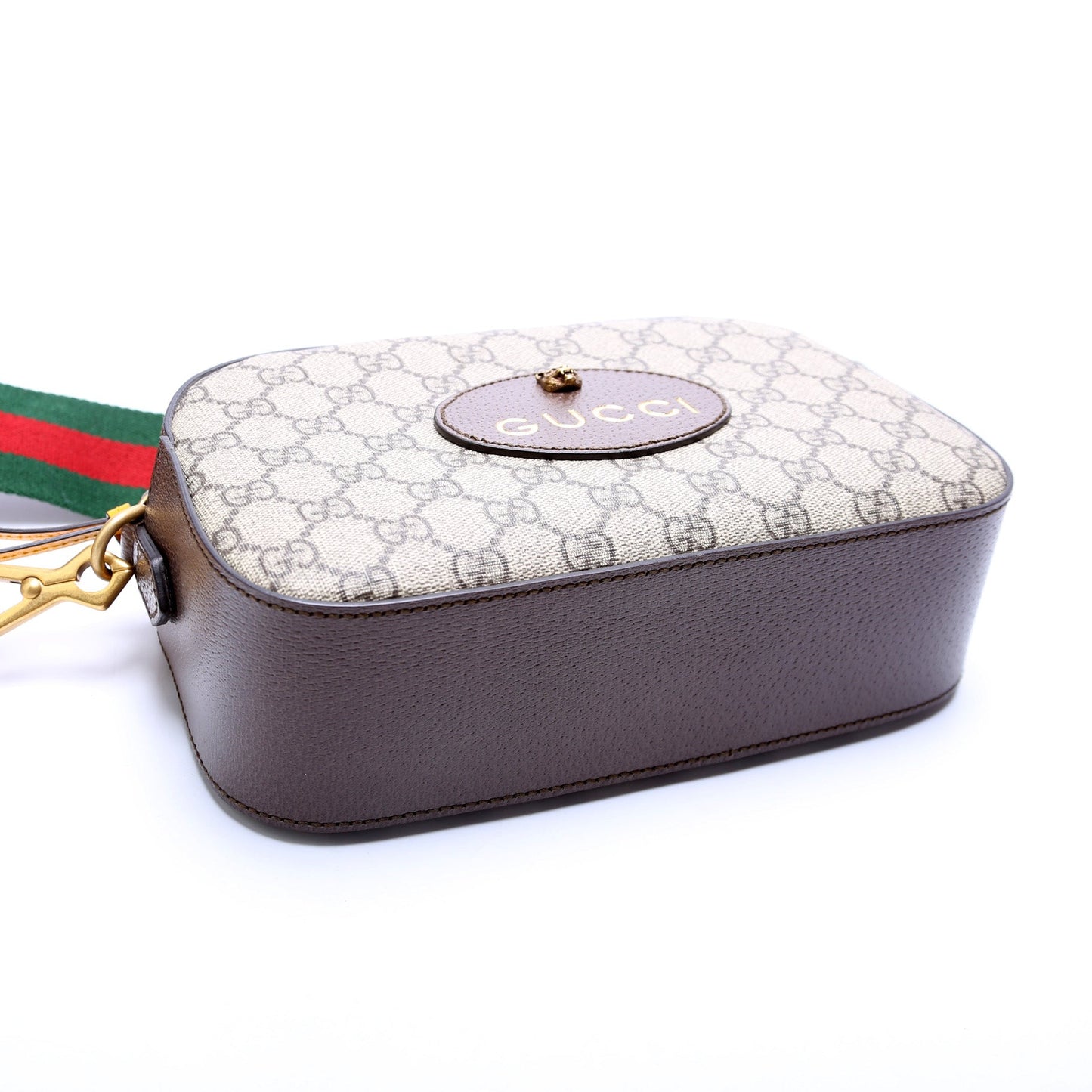Gucci Leather Canvas Shoulder Bag