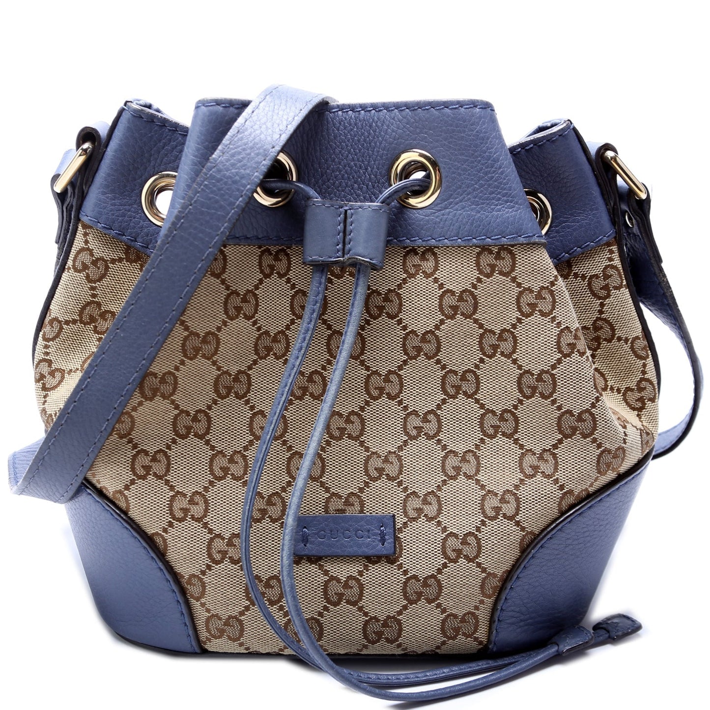Gucci Leather Canvas Shoulder Bag