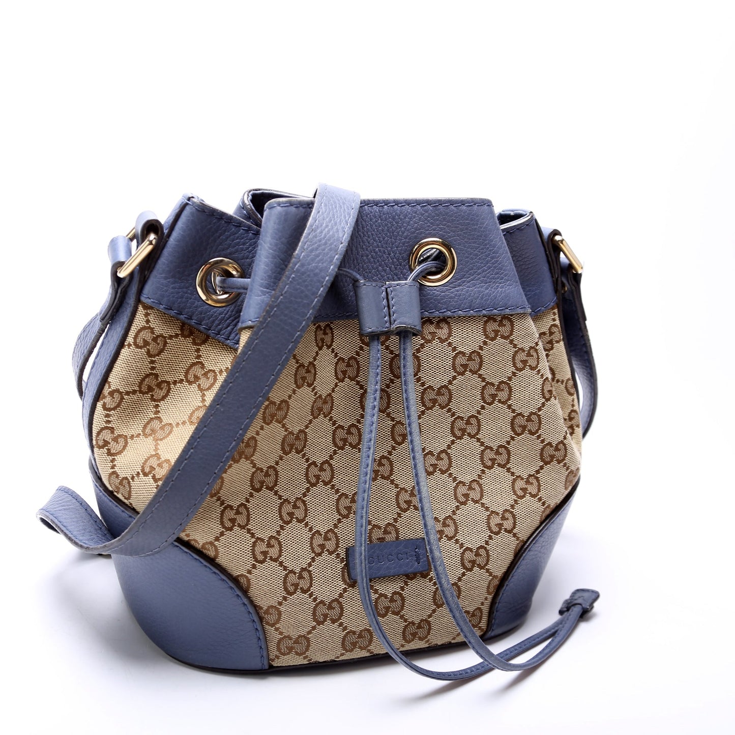 Gucci Leather Canvas Shoulder Bag