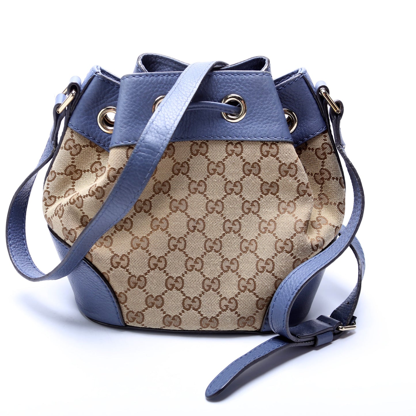 Gucci Leather Canvas Shoulder Bag