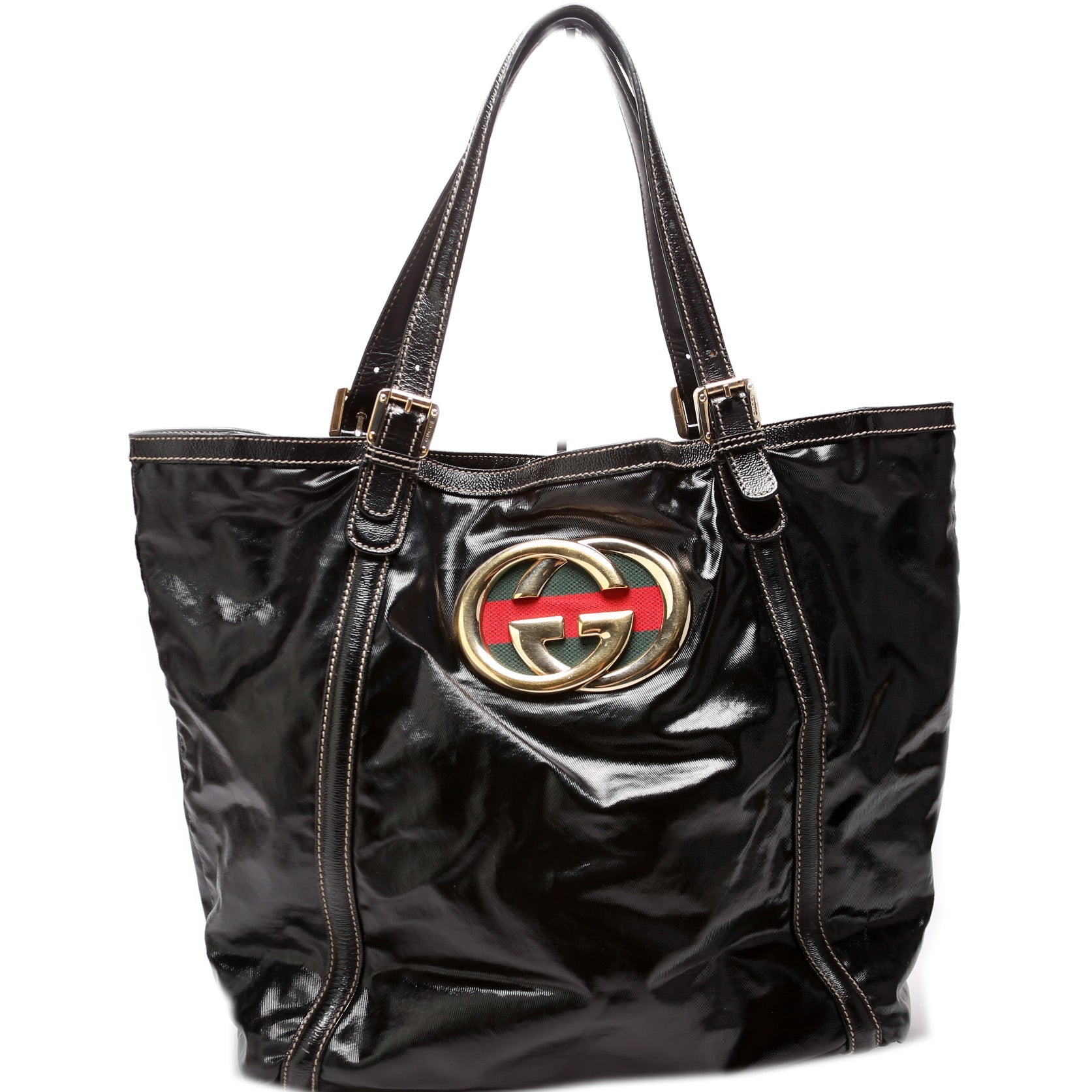 Gucci Brit Dialux Large Tote 162447 Bag