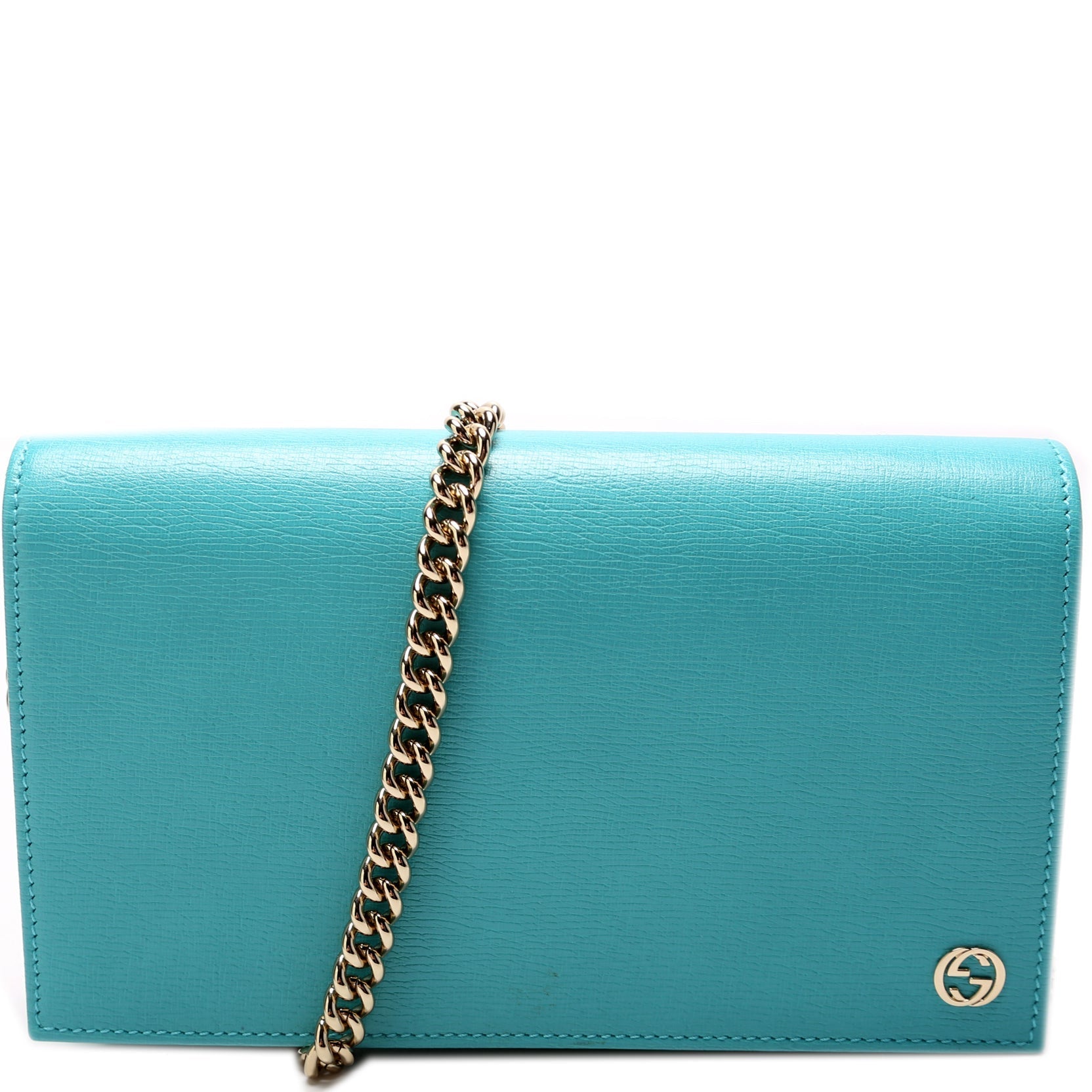 Gucci 354697 Interlocking GG Chain Wallet Bag