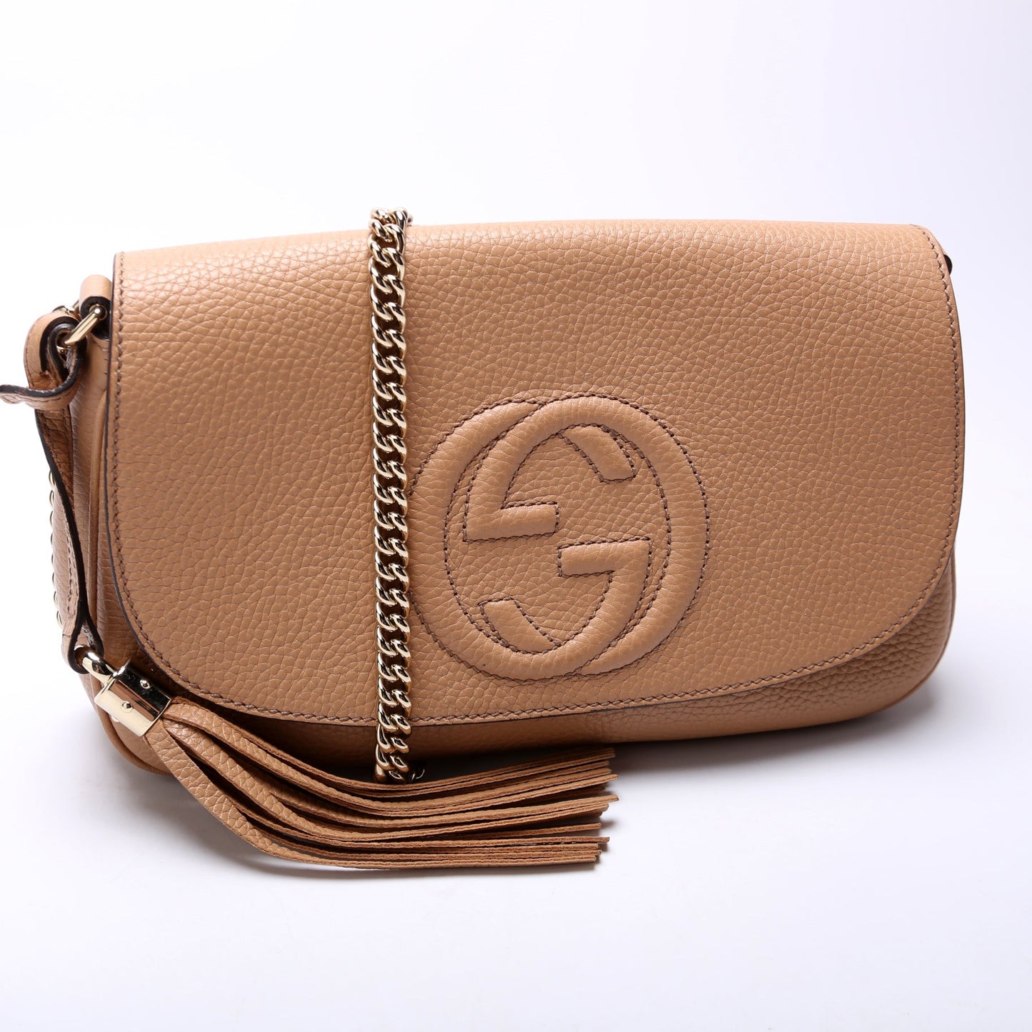 Gucci 536224 Soho Chain Tassel Flap Bag