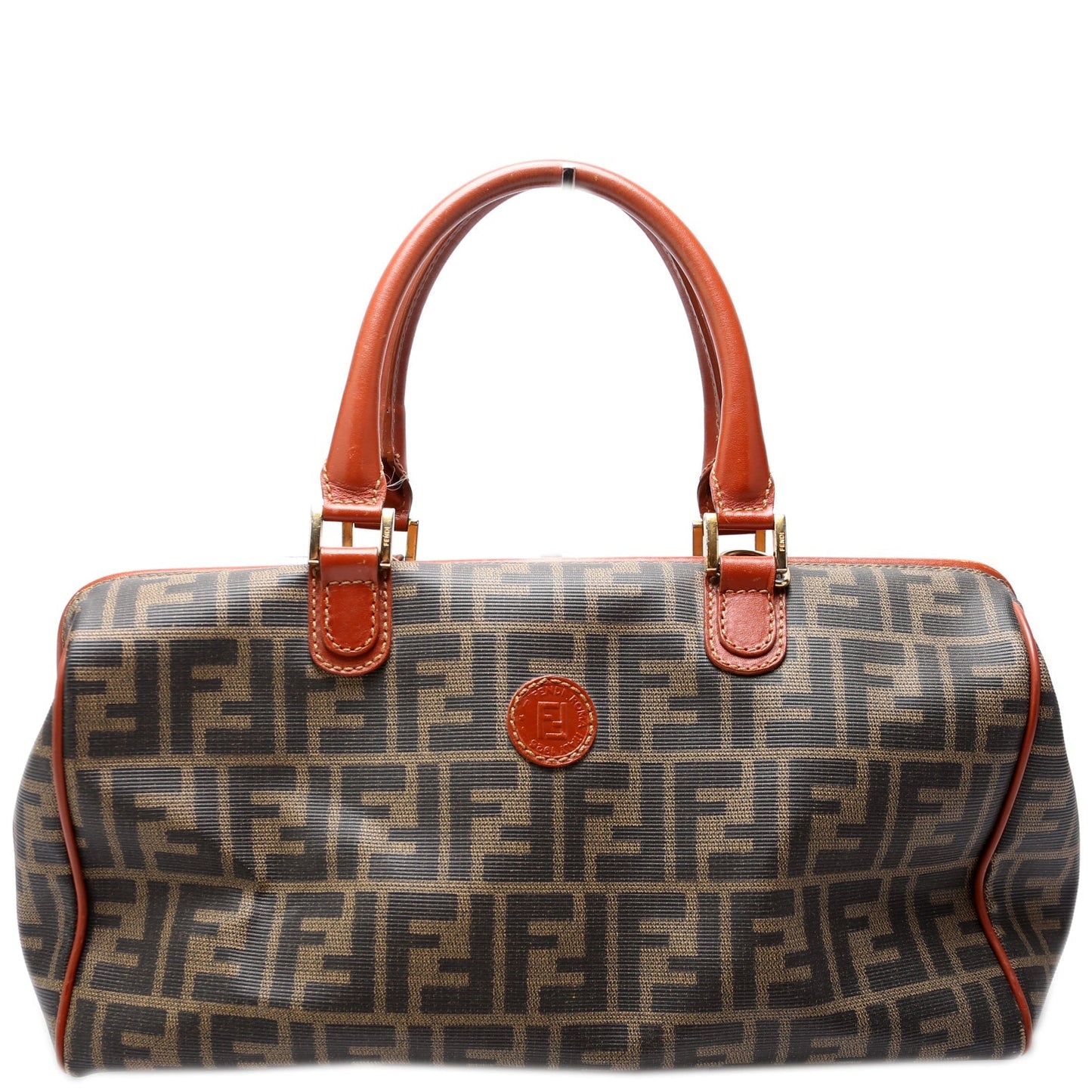 Fendi Zucca Canvas Boston 119-04499 Bag