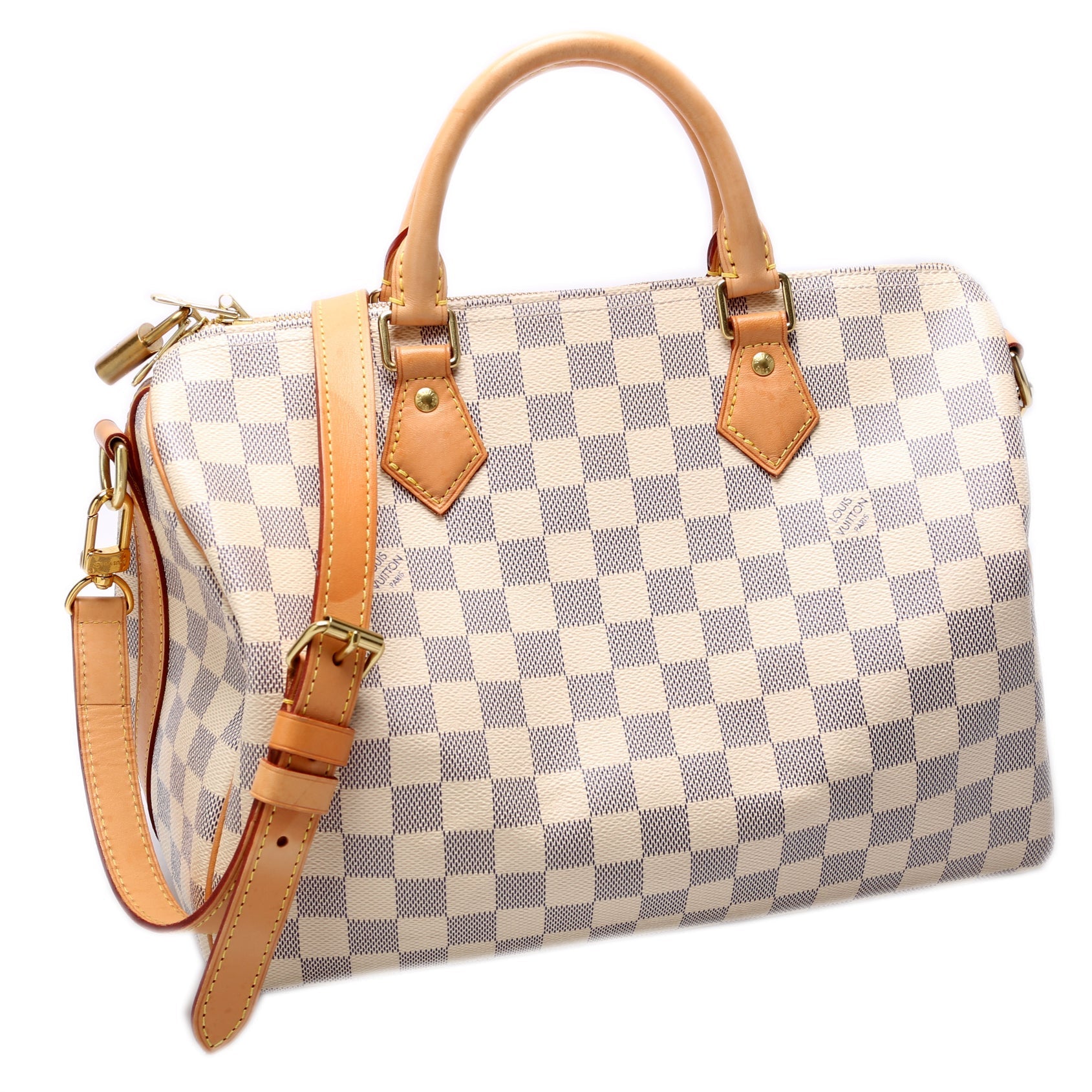 Louis Vuitton Speedy 30 Bandouliere Damier Azur