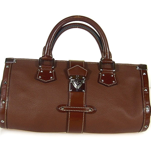 LOUIS VUITTON Handbag Sheep leather Brown Cienne Suhari Epanui PM Women
