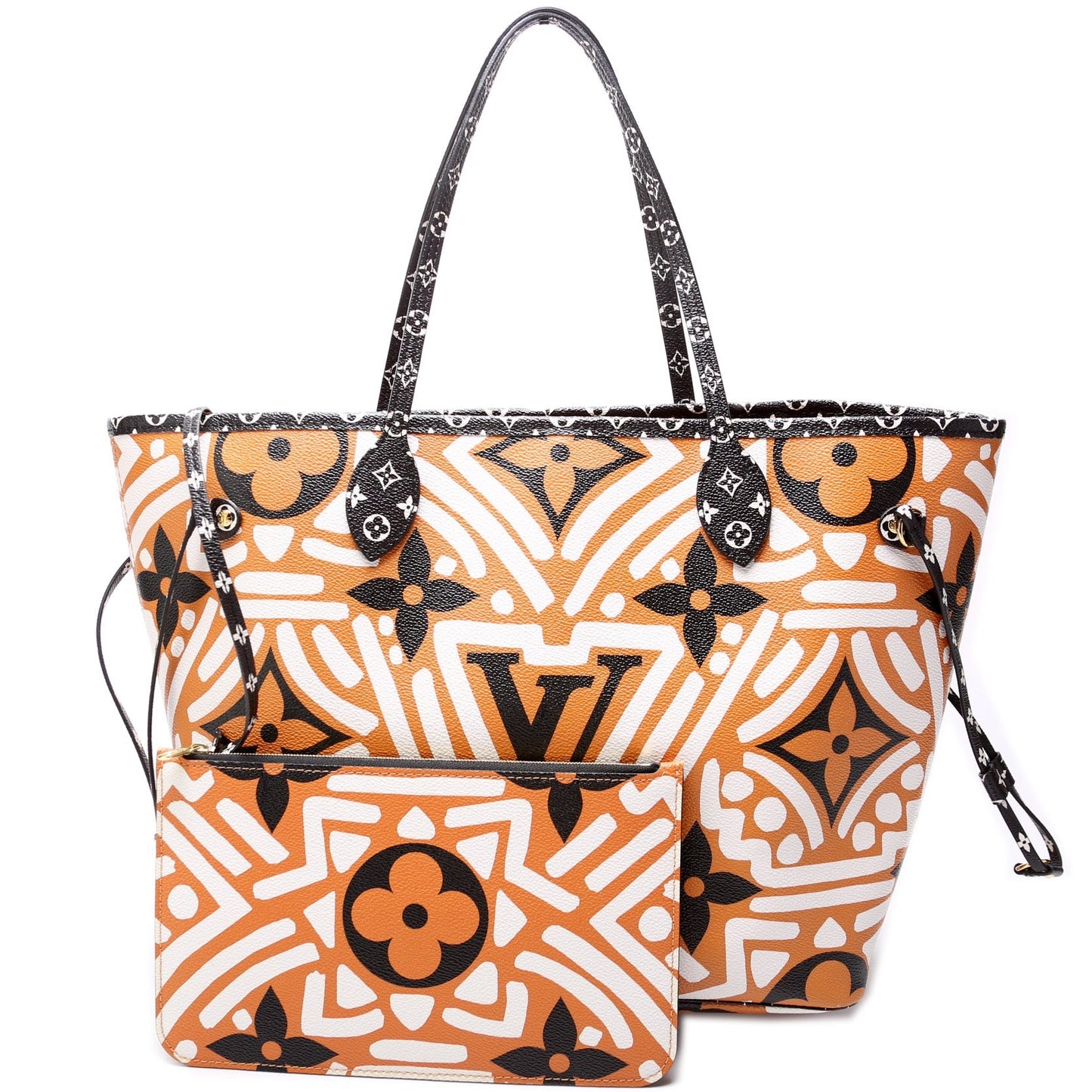Louis Vuitton Neverfull W/Wallet MM Giant Crafty