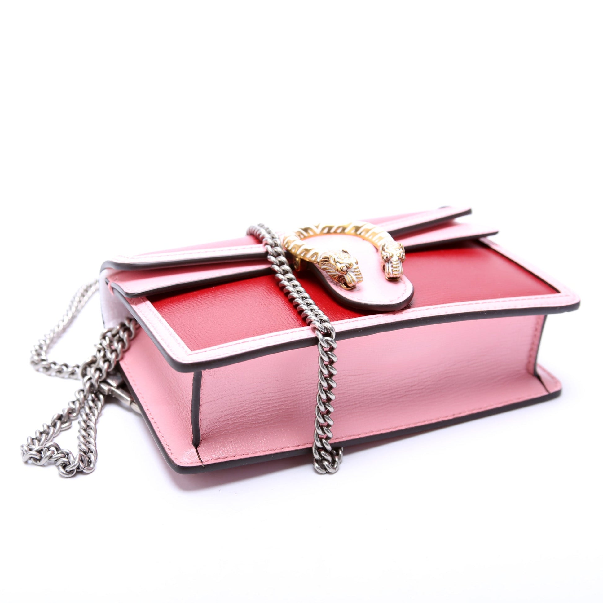 Gucci 476432 Enamel Dionysus Leather Super Mini Bag