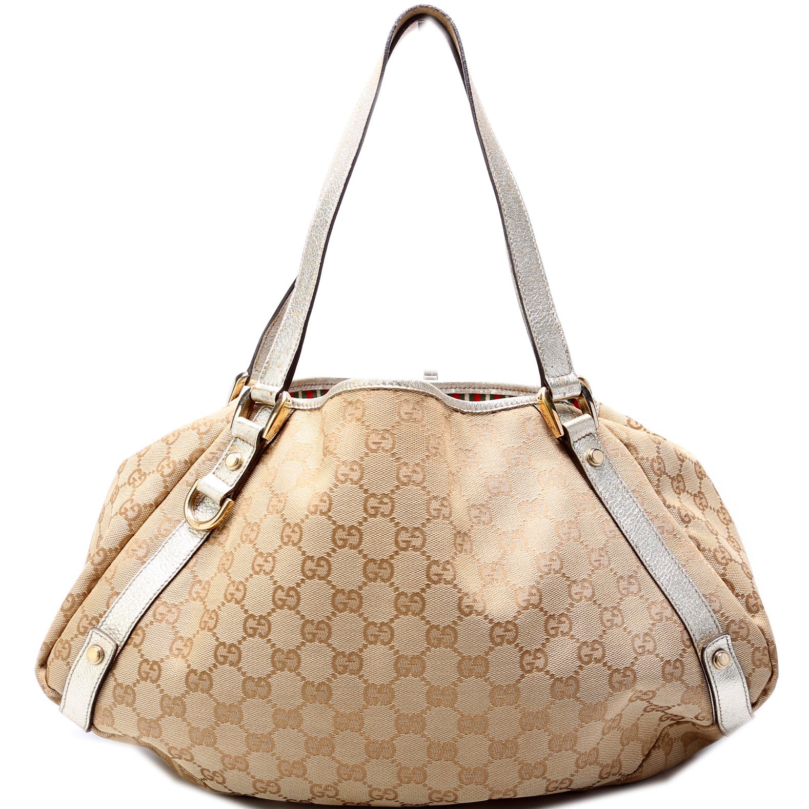 Gucci 130736 Abbey Canvas Tote Medium Bag