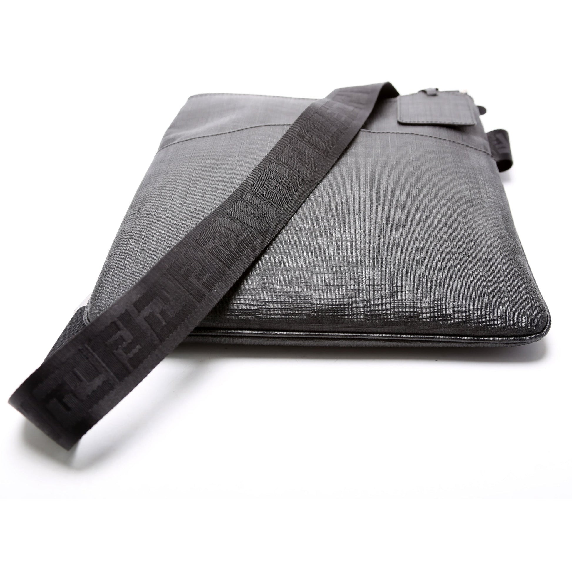 Fendi Spalmati Zucca Flat Messenger Bag
