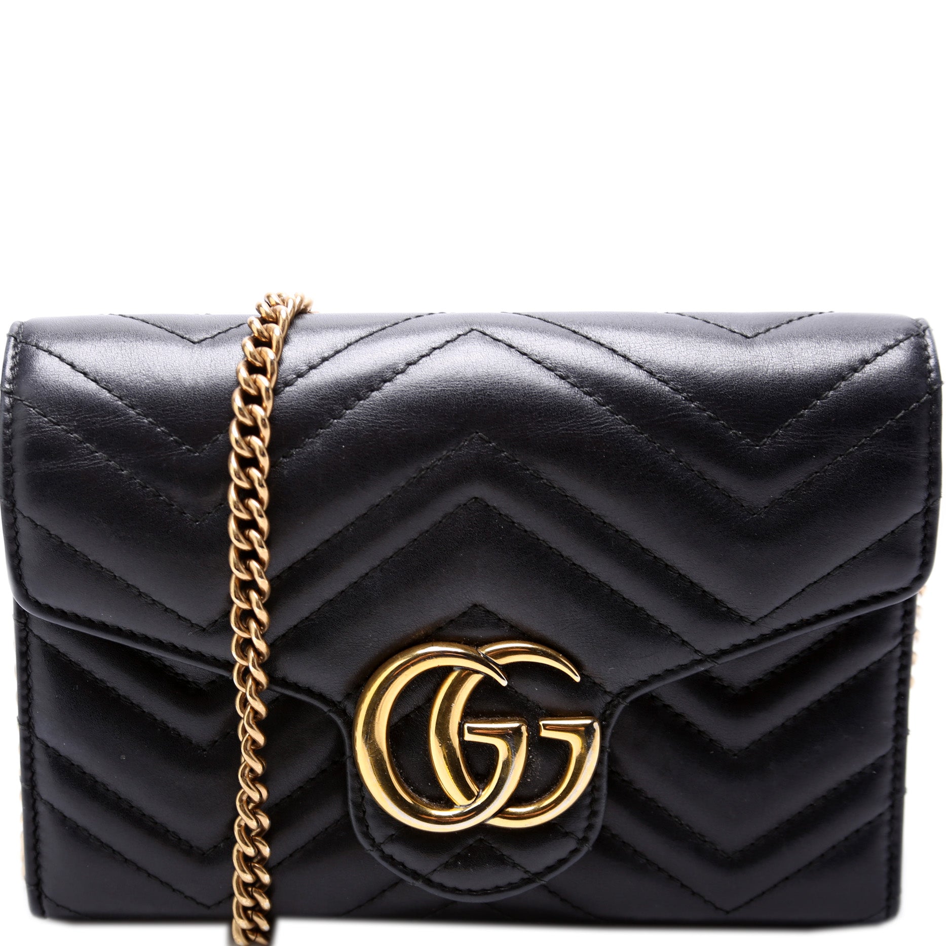 Gucci 474575 Marmont Chain Wallet Bag