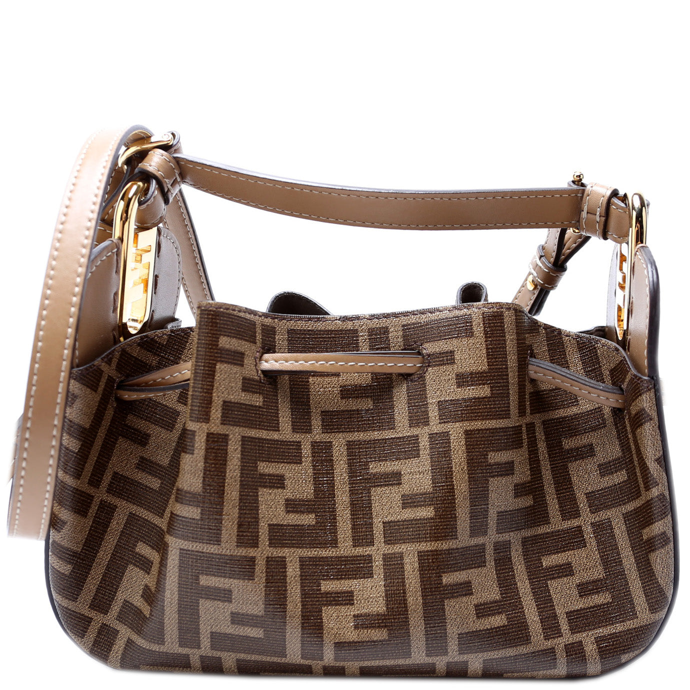 Fendi Zucca Coated Canvas Mini Pomodorino Bucket Bag