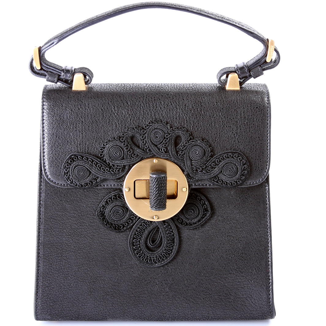 Prada Antic Passamane Top Handle Bag