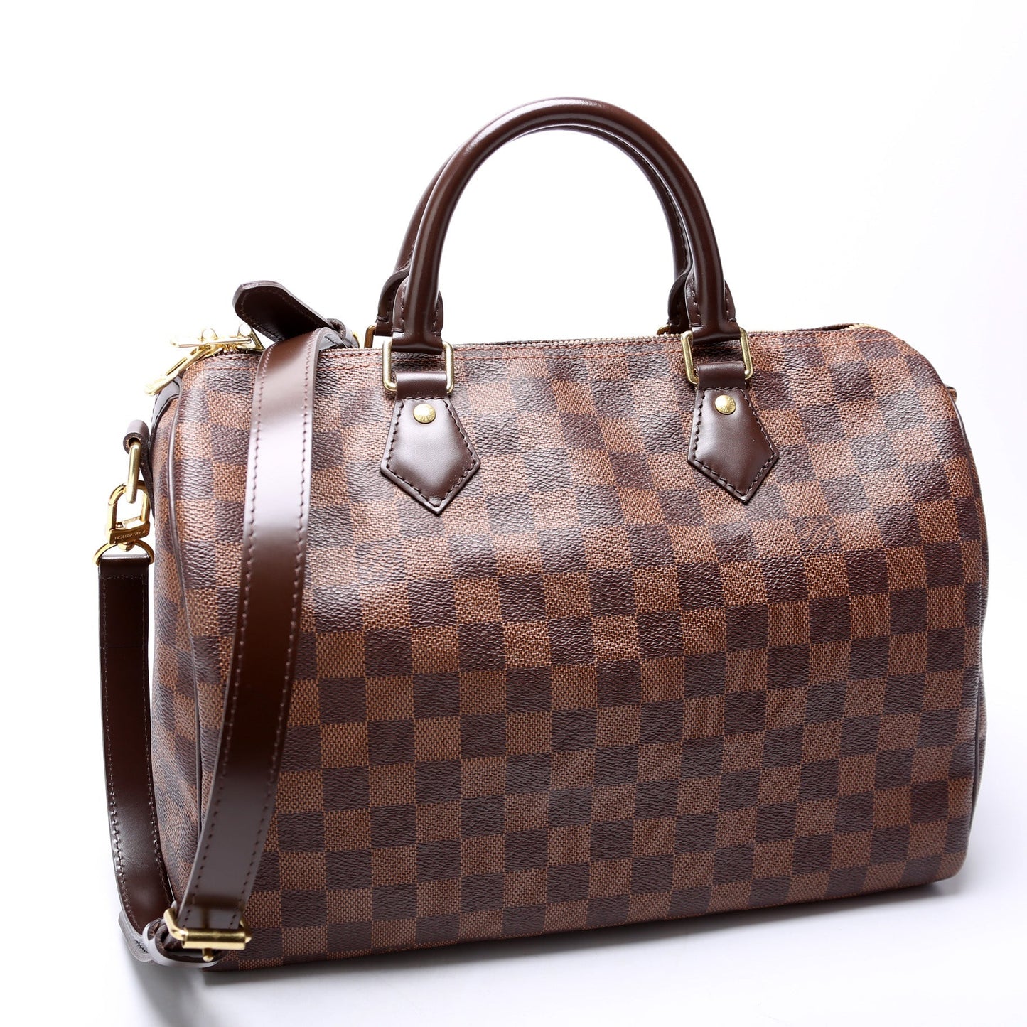Louis Vuitton Speedy 30 Bandouliere Damier Ebene