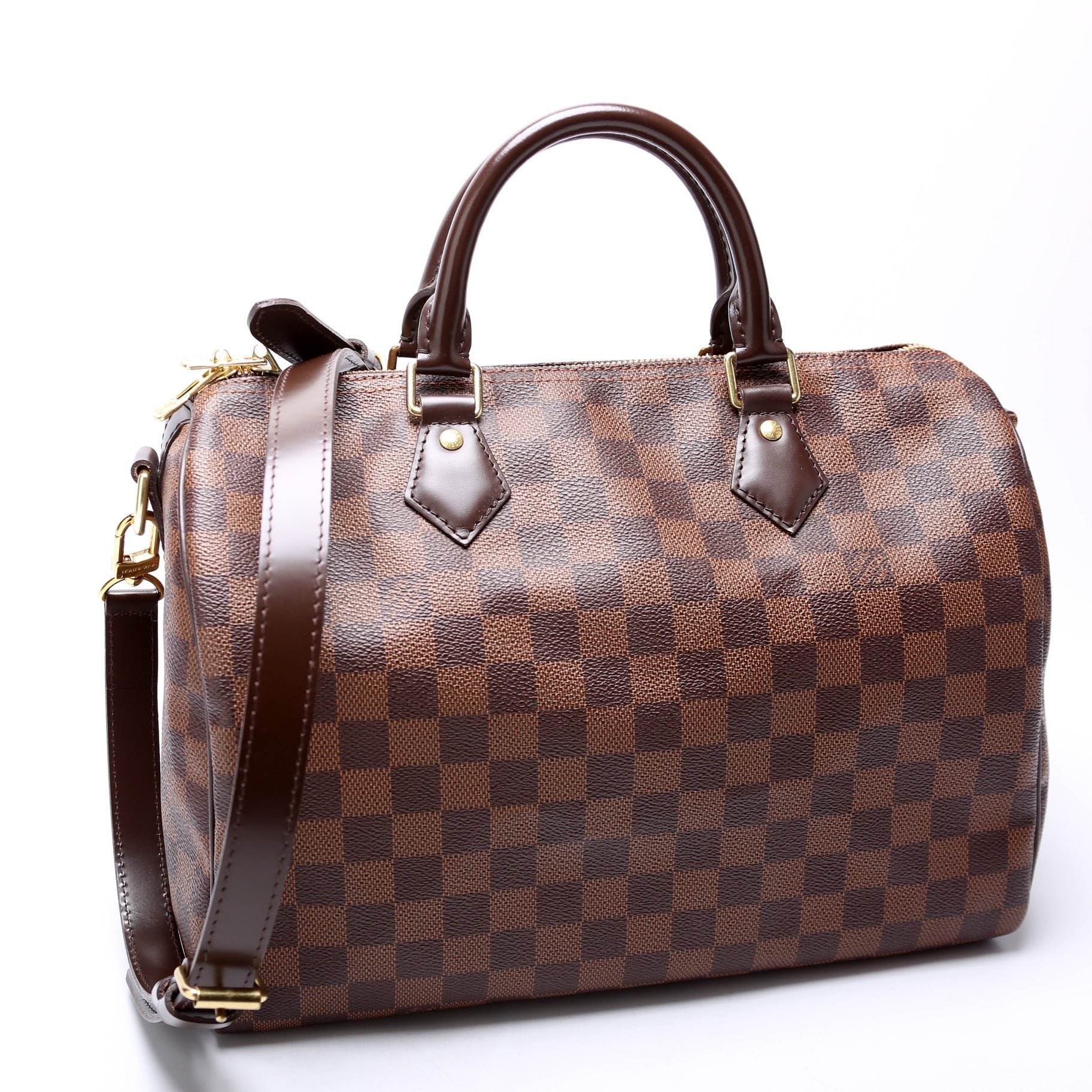 Louis Vuitton Speedy 30 Bandouliere Damier Ebene