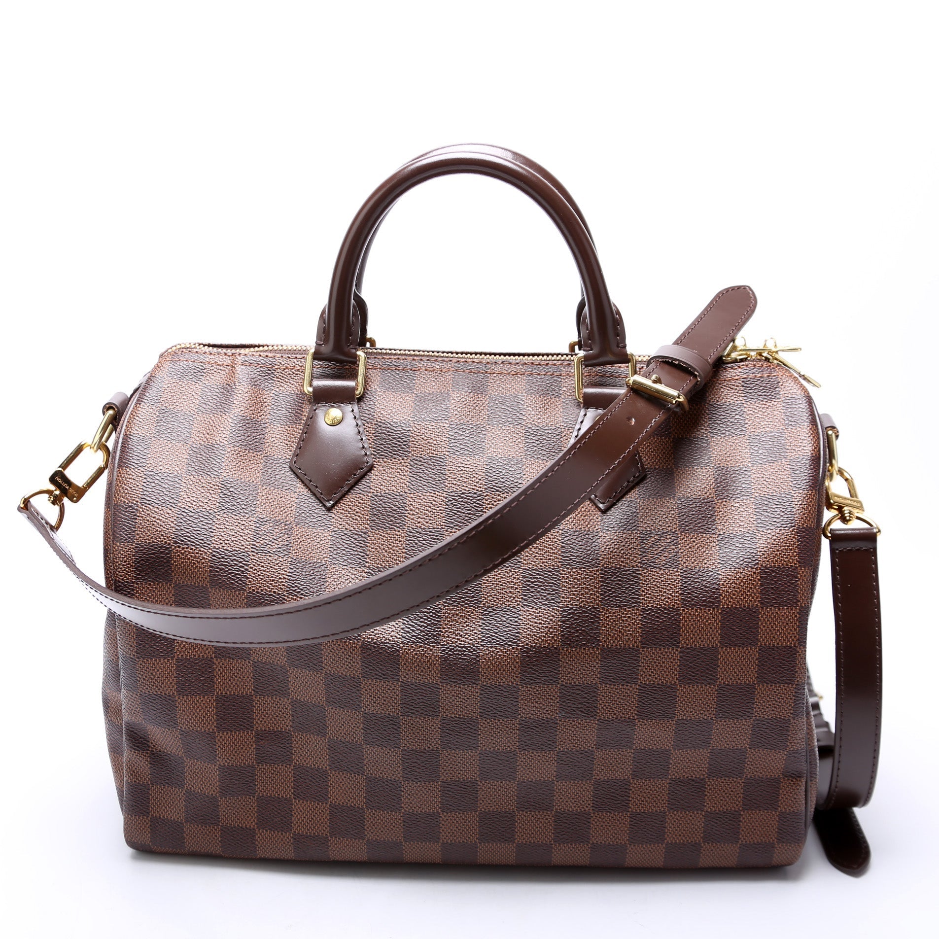 Louis Vuitton Speedy 30 Bandouliere Damier Ebene