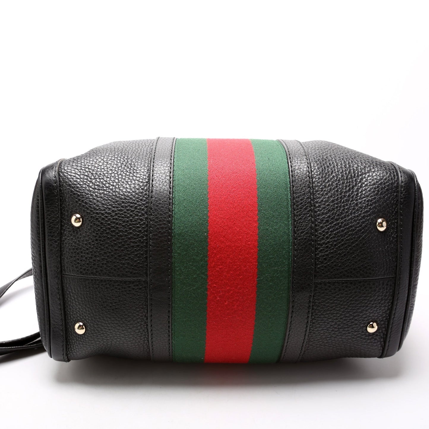 Gucci 247205 Boston Web Leather Bag