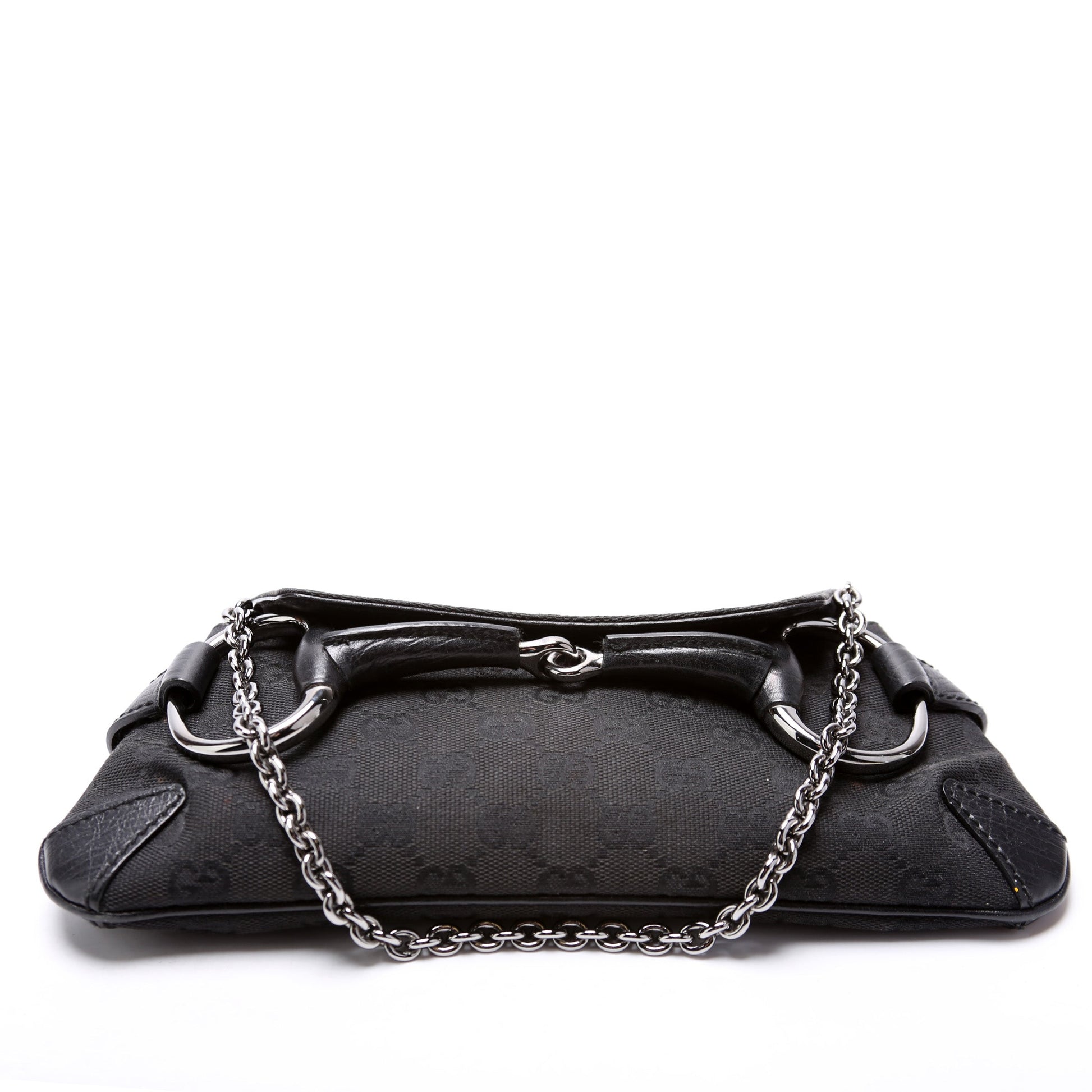 Gucci Horsebit GG Canvas Clutch 114923 Bag