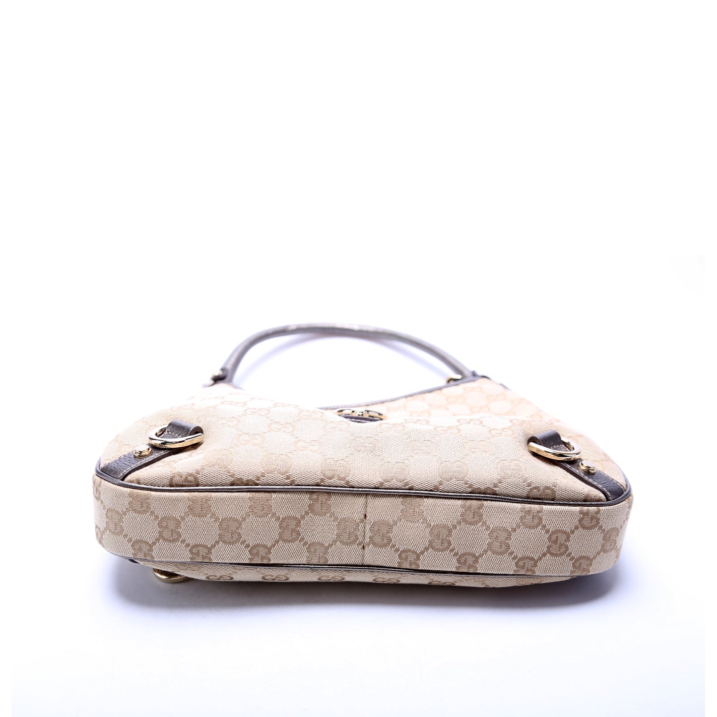 Gucci 130738 GG Canvas Abbey Hobo Small Bag