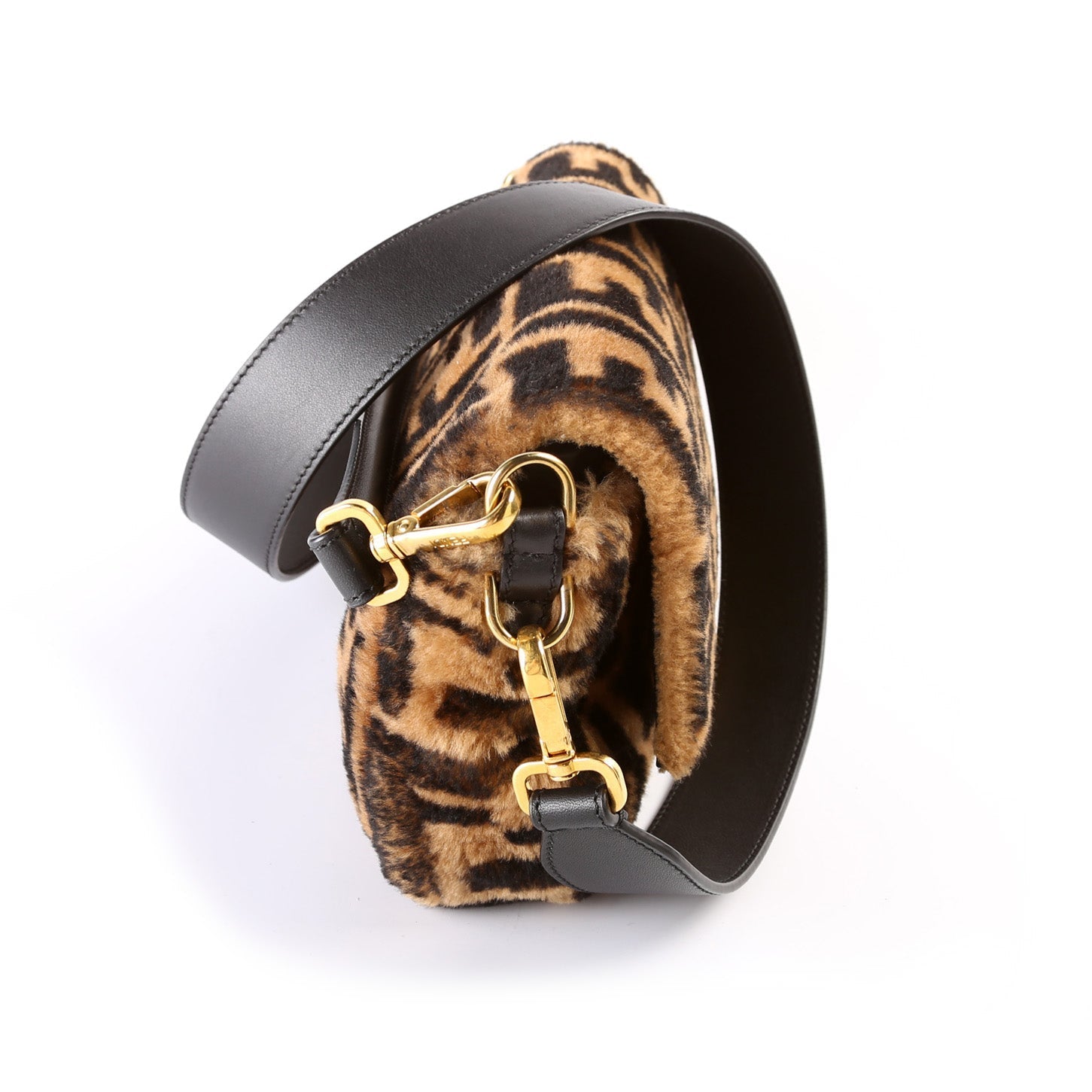 Fendi 8BR600uette FF Shearling Bag