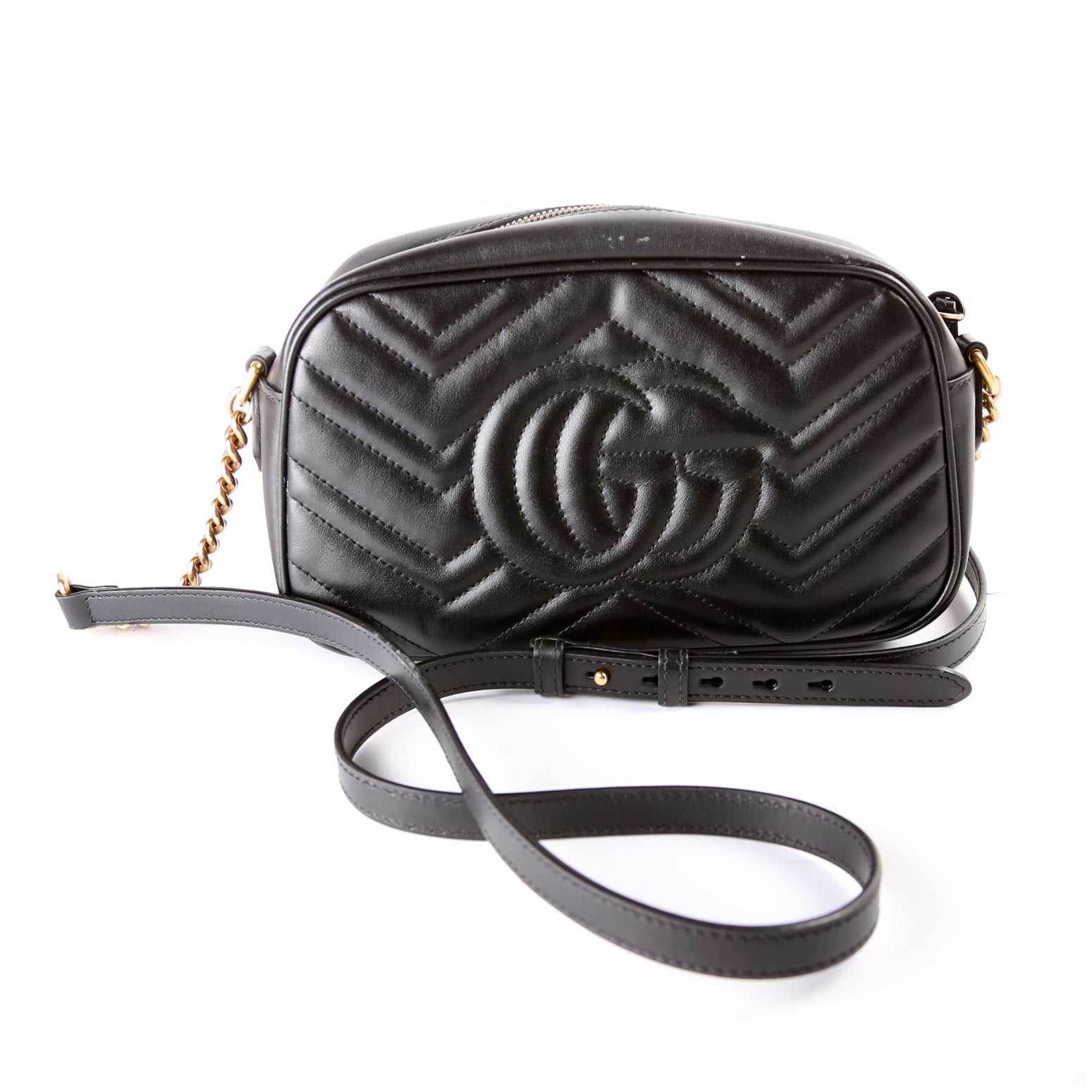 Gucci 447632 Marmont Small Leather Camera Bag