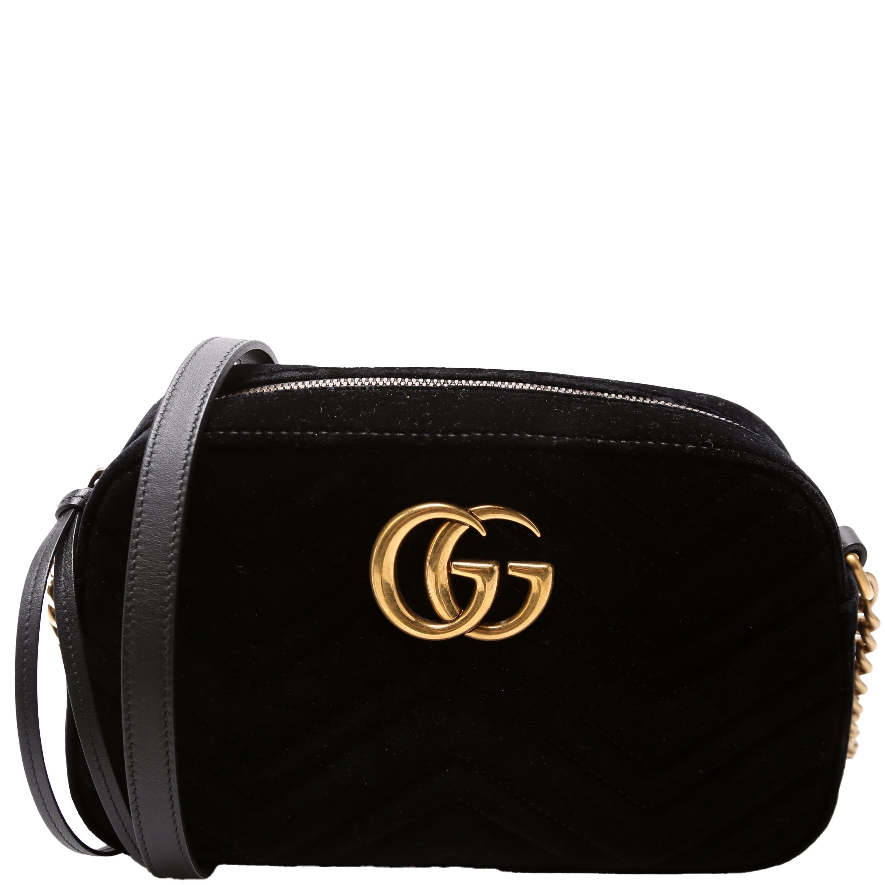 Gucci 447632 Marmont Small Velvet Camera Bag