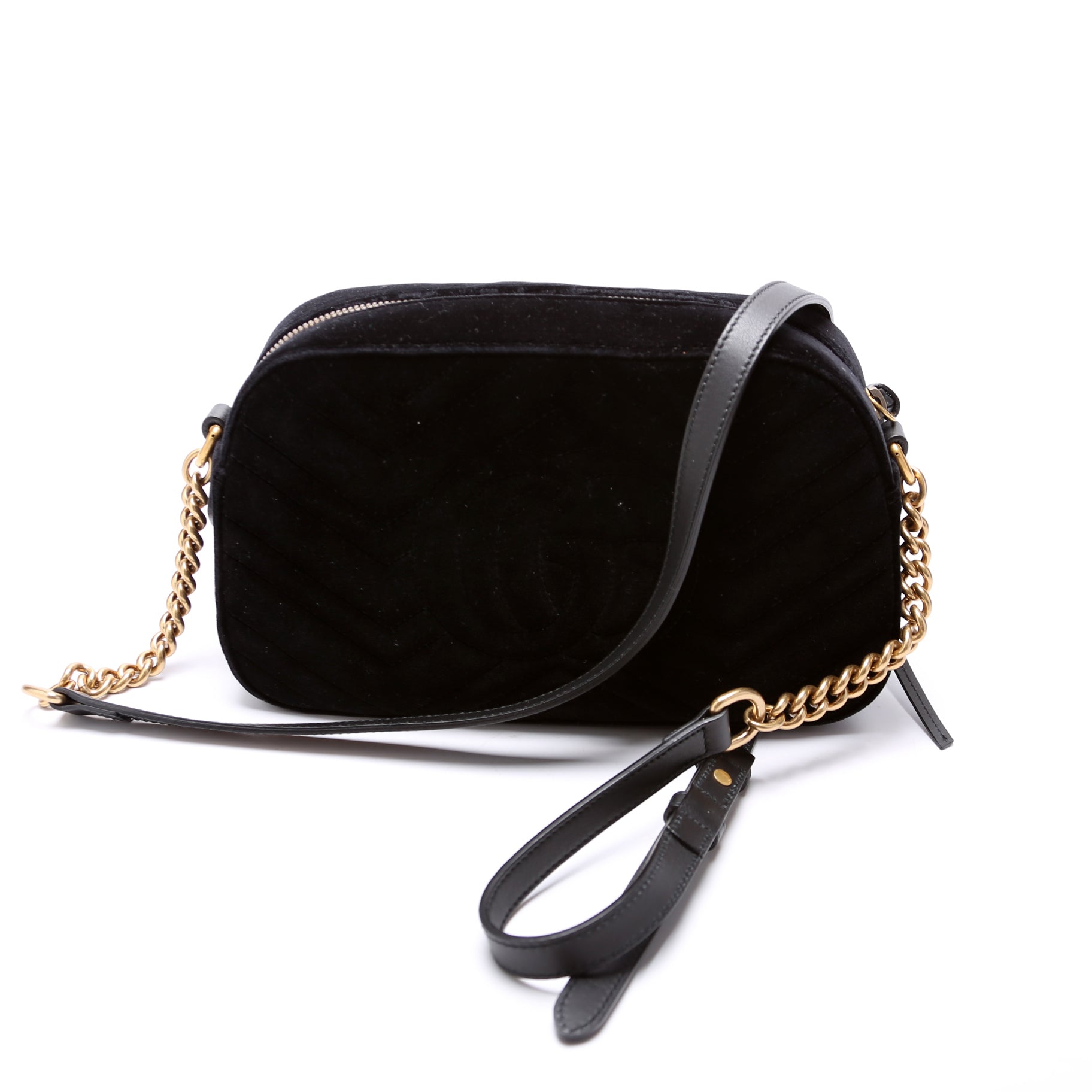 Gucci 447632 Marmont Small Velvet Camera Bag