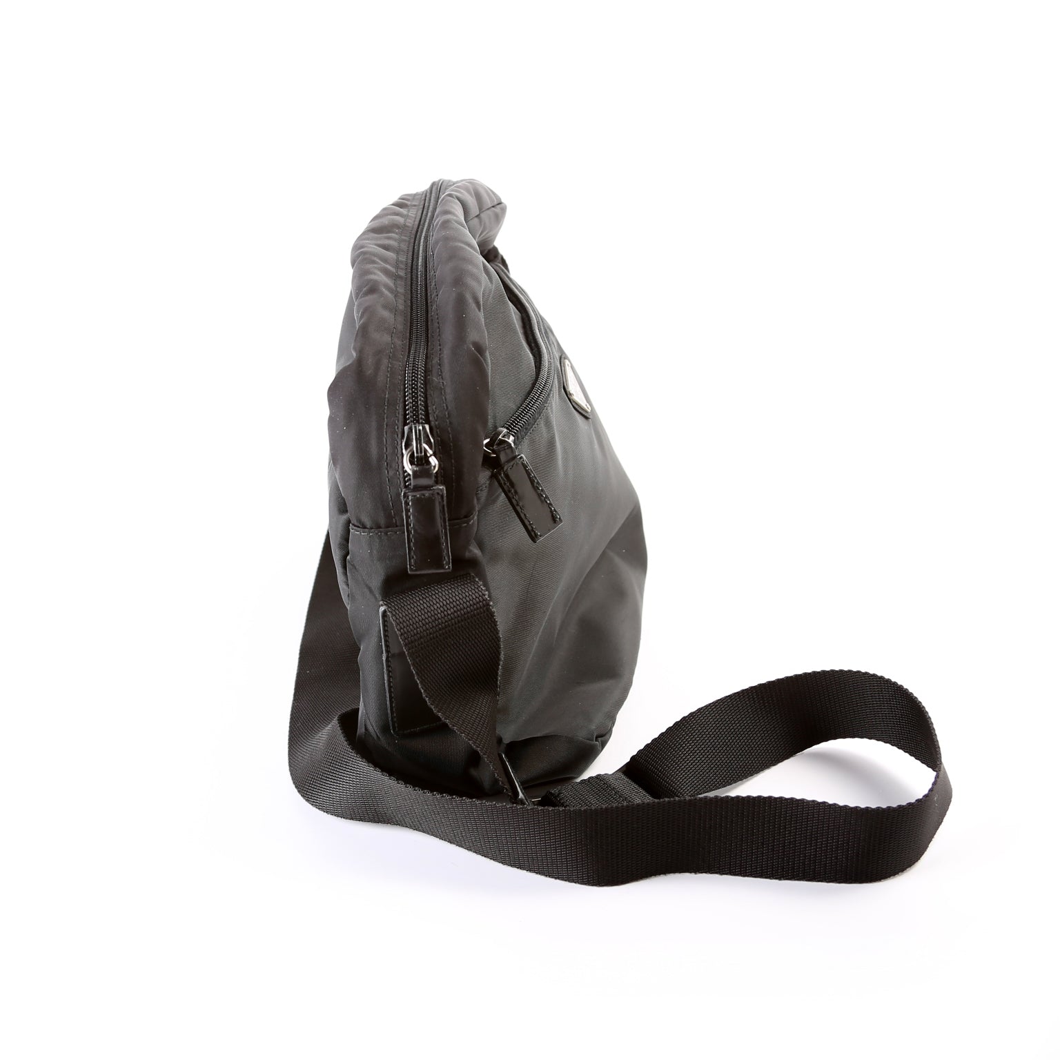 Prada Nylon Small Zip Messenger Bag