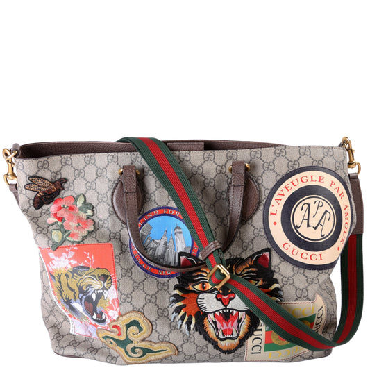 Gucci GG Supreme Courrier Tote 474085 Bag