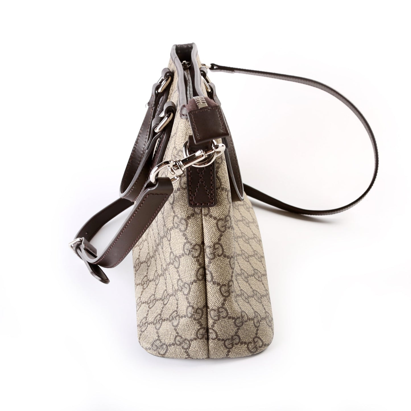 Gucci 429019 GG Supreme Zip Tote Small Bag