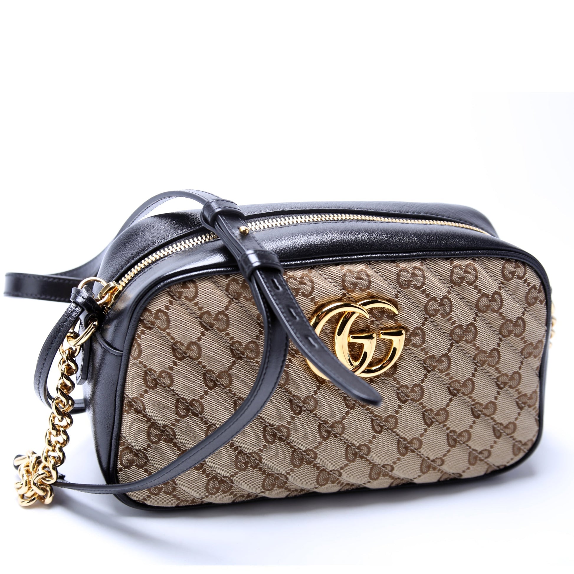 Gucci 447632 Marmont Small Canvas Camera Bag