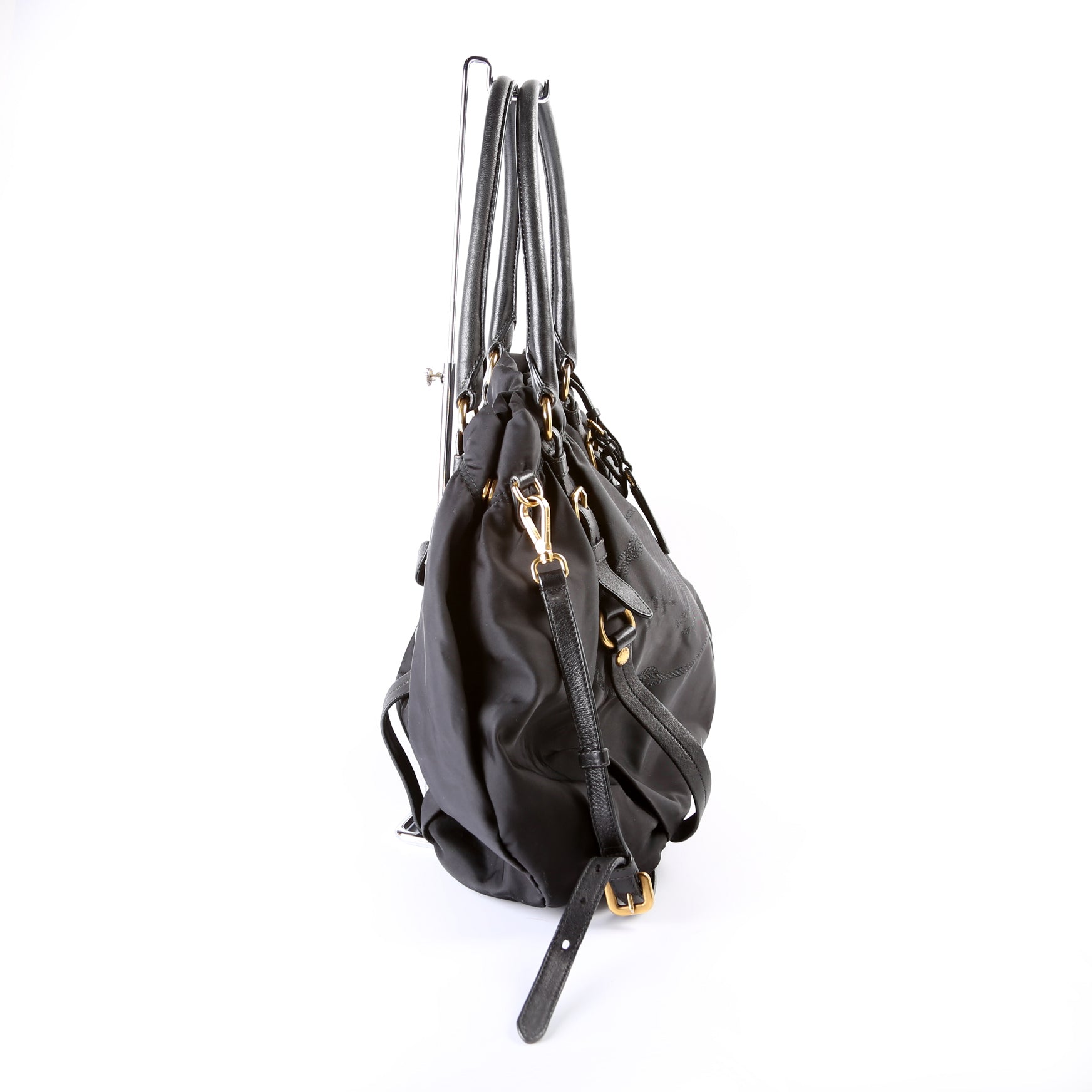 Prada Tessuto Canapa Logo Tote Bag