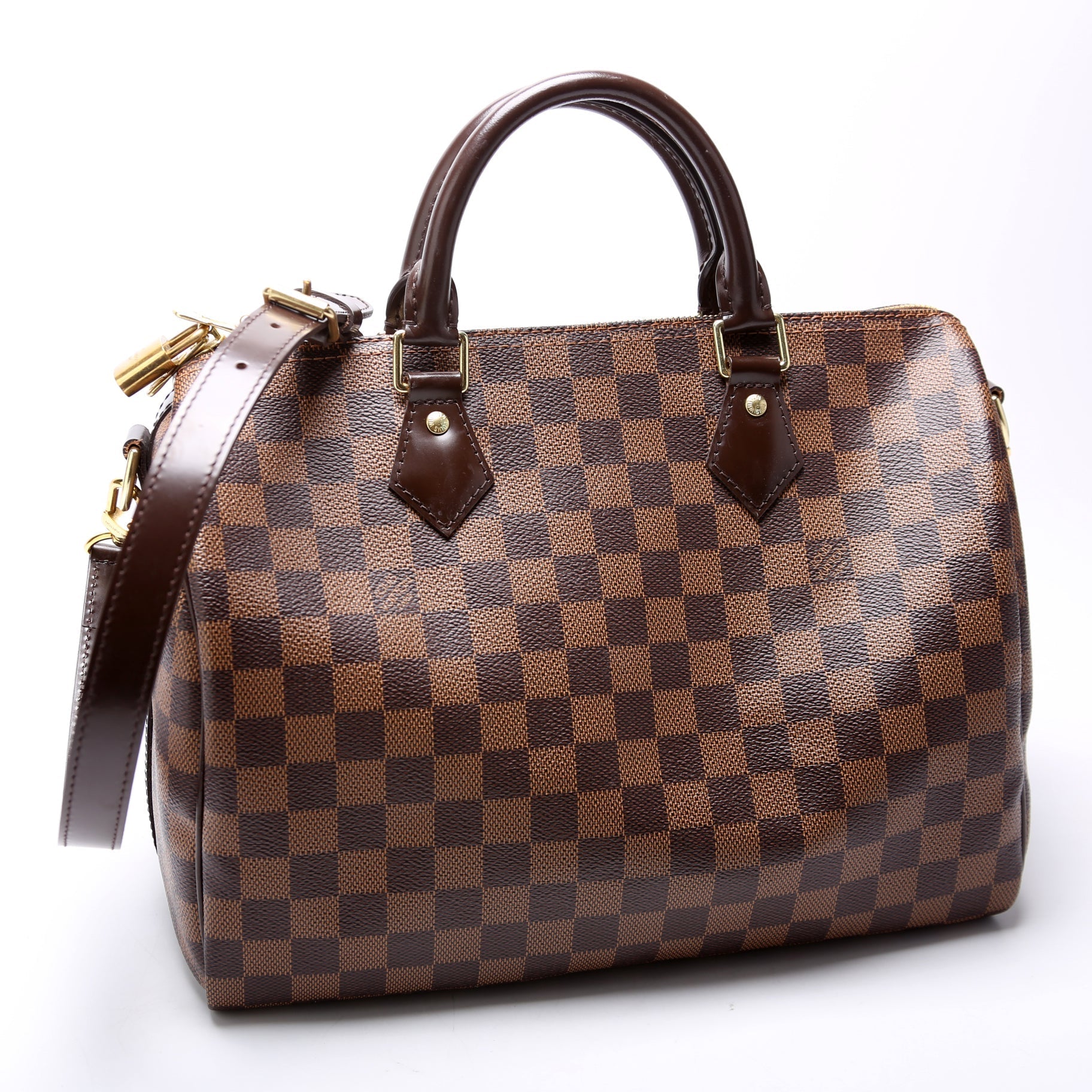 Louis Vuitton Speedy 30 Bandouliere Damier Ebene