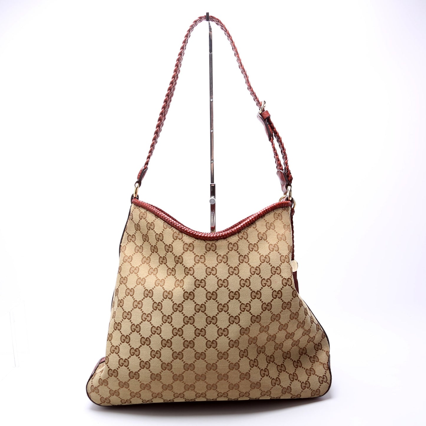 Gucci 257026 GG Canvas Marrakech Hobo Medium Bag