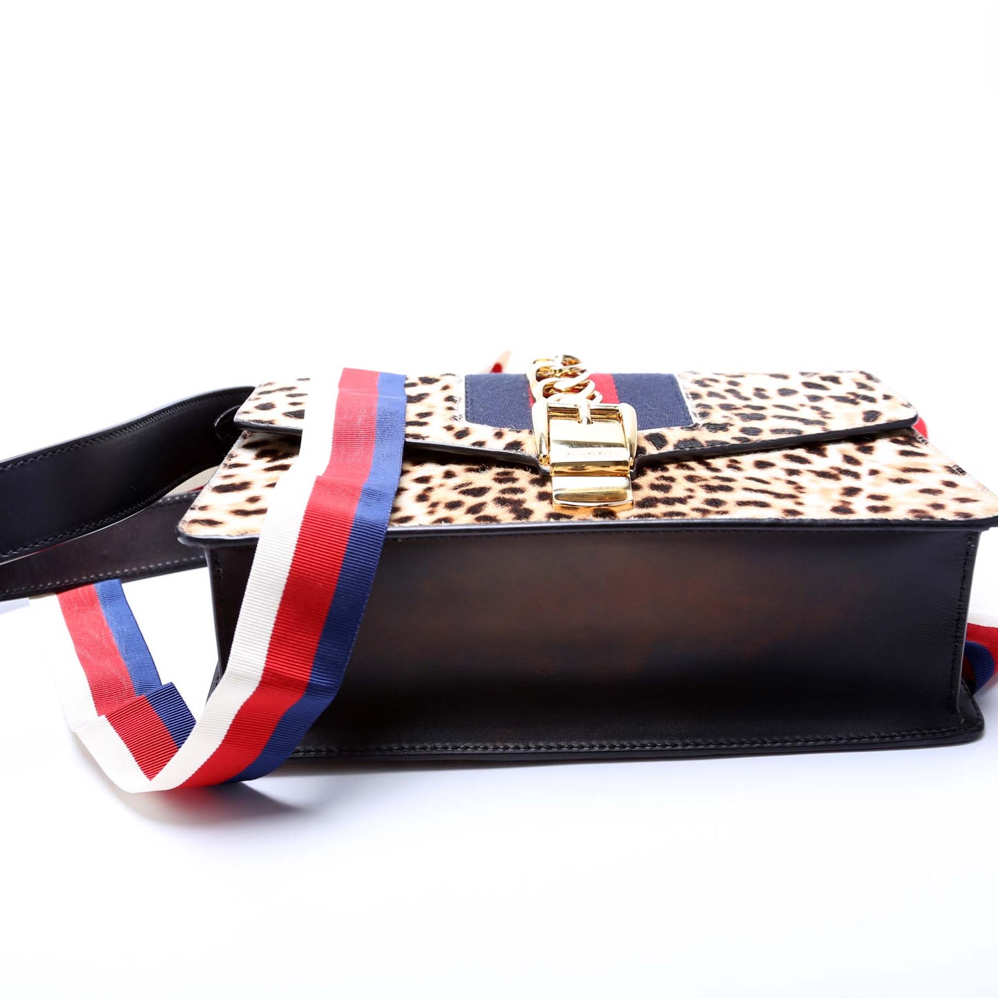 Gucci Sylvie Shoulder Small Calfhair 421882 Bag