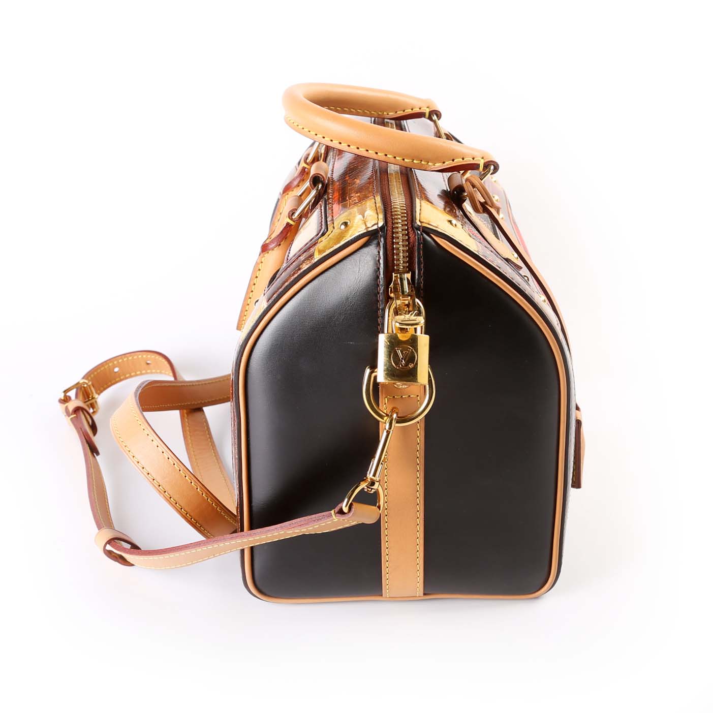 Louis Vuitton Speedy 25 Bandouliere Time Trunk Damier Ebene