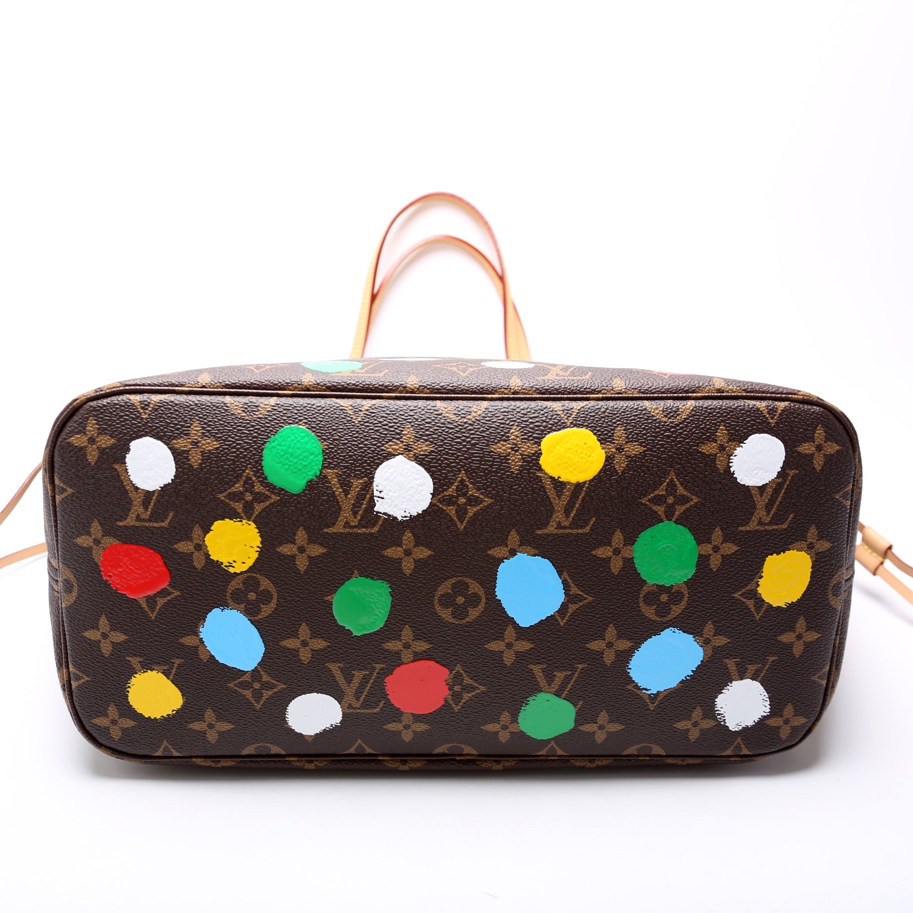Louis Vuitton Neverfull W/Wallet MM Painted Dots