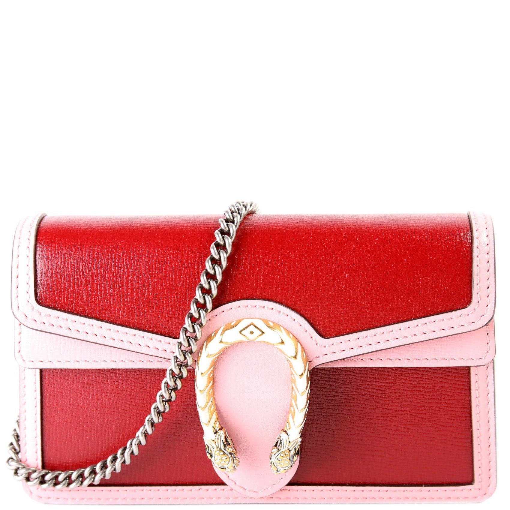 Gucci 476432 Enamel Dionysus Leather Super Mini Bag
