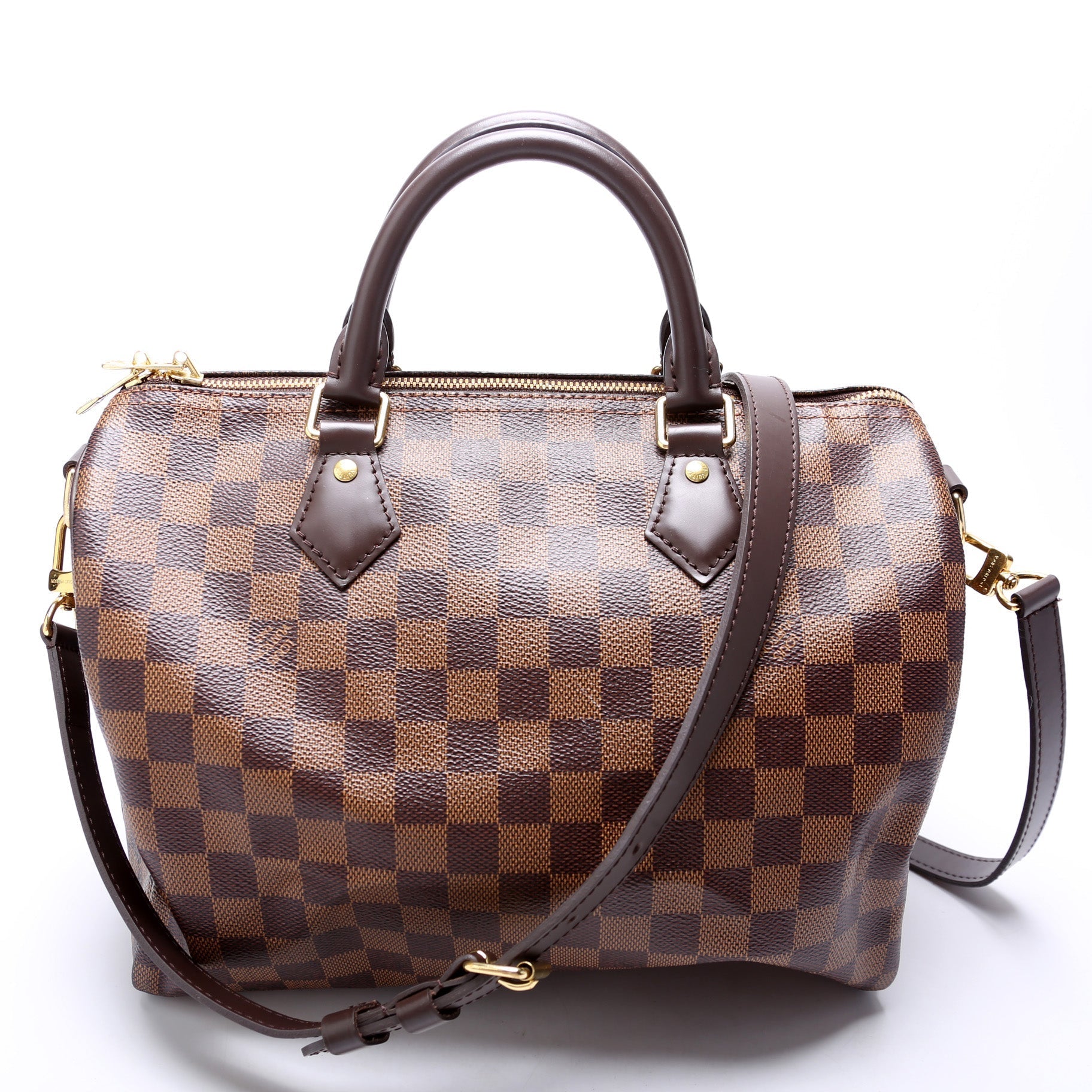 Louis Vuitton Speedy 30 Bandouliere Damier Ebene
