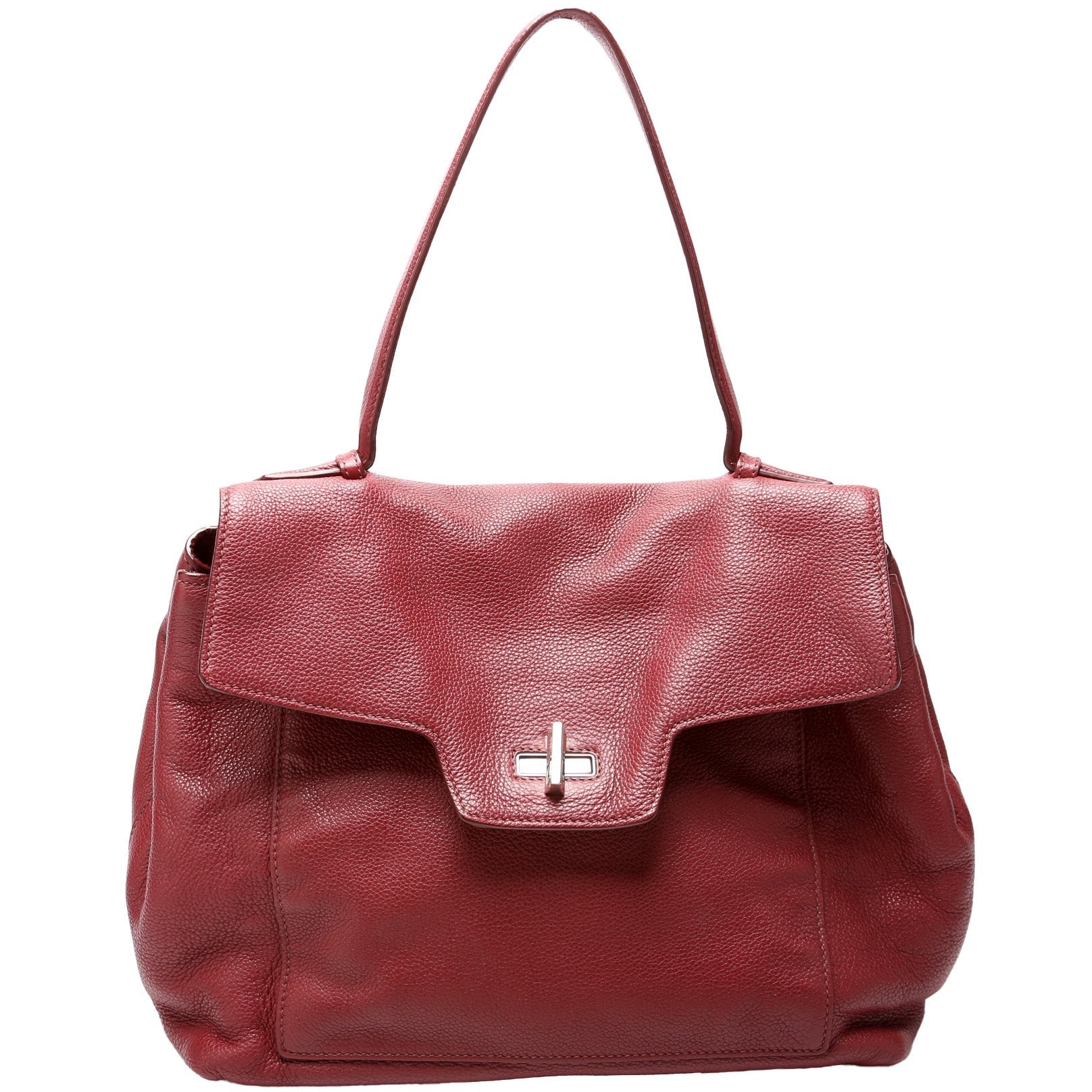 Prada Toro Leather Top Handle Flap Satchel Bag