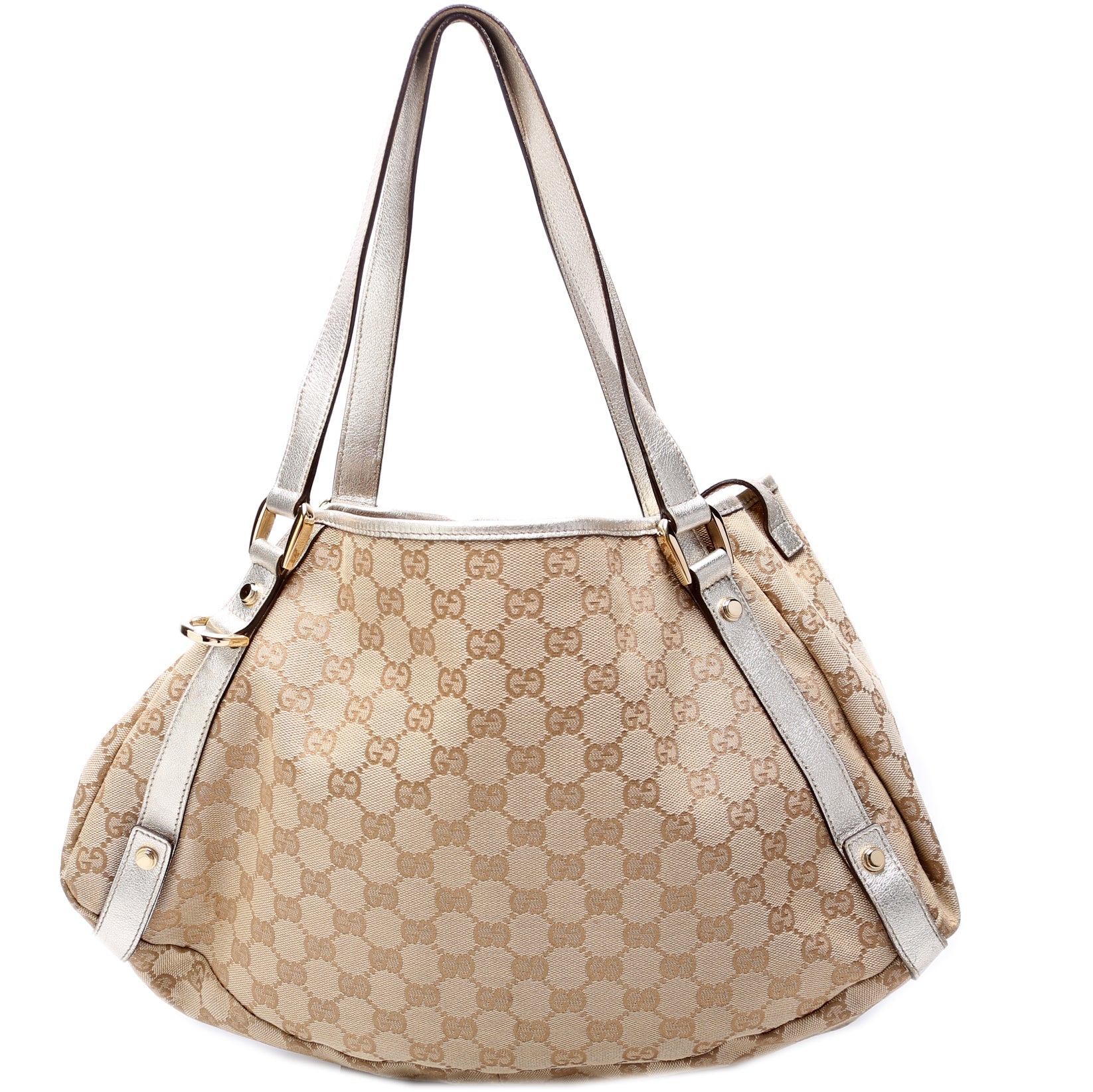 Gucci 130736 Abbey Canvas Tote Medium Bag