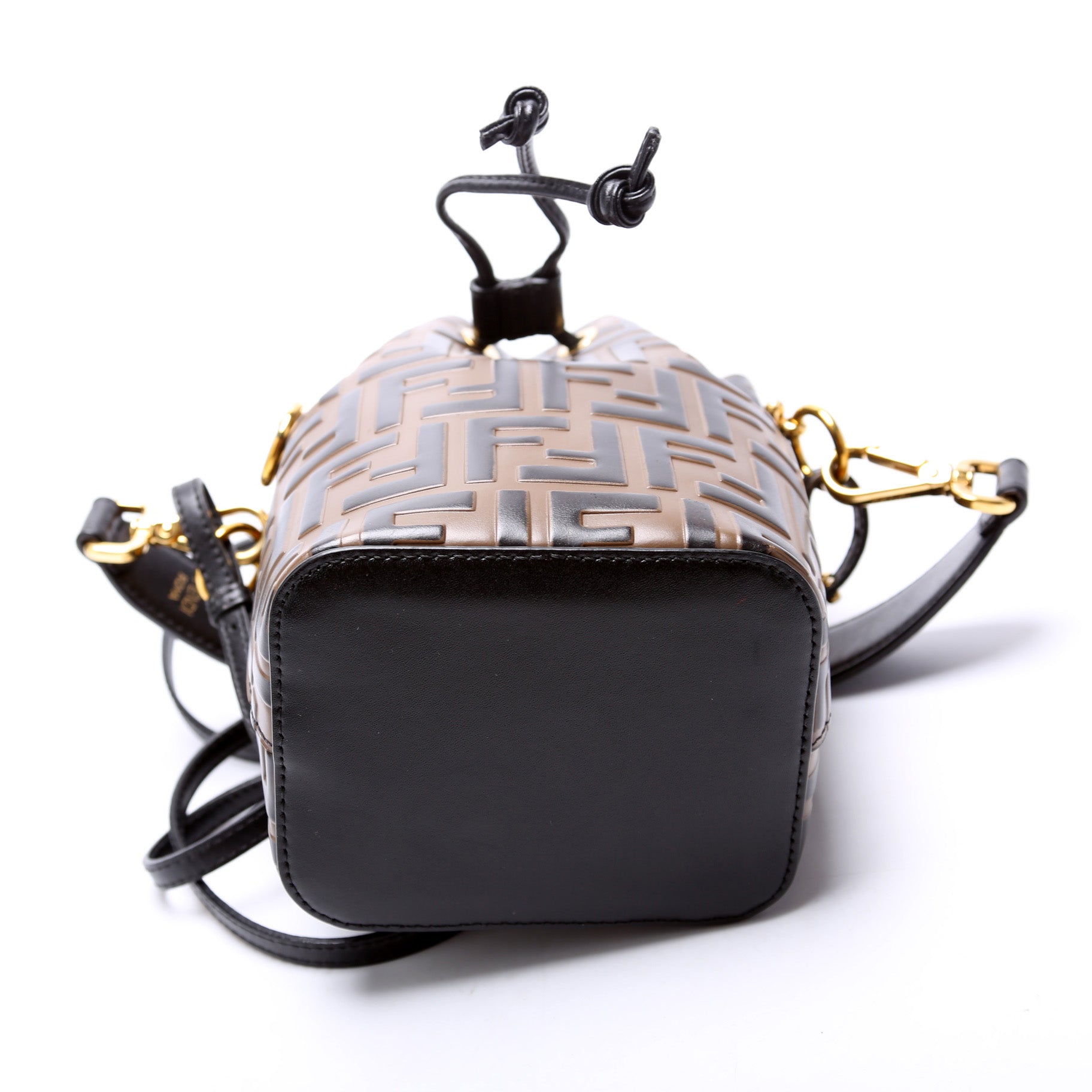 Fendi Mon Tresor Mini Bucket Leather FF Bag