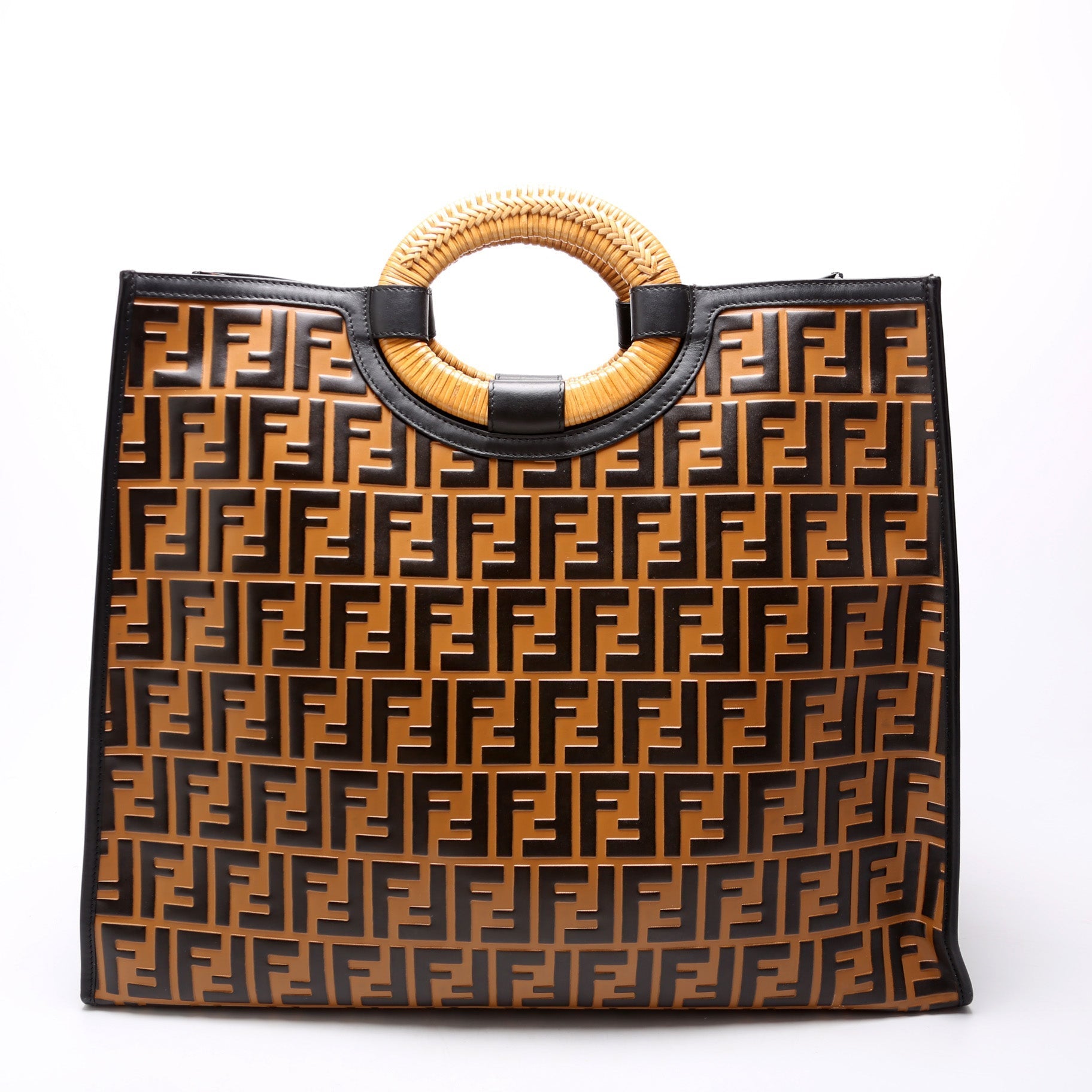 Fendi FF Leather Runaway Shopper Large 8BH351 Bag