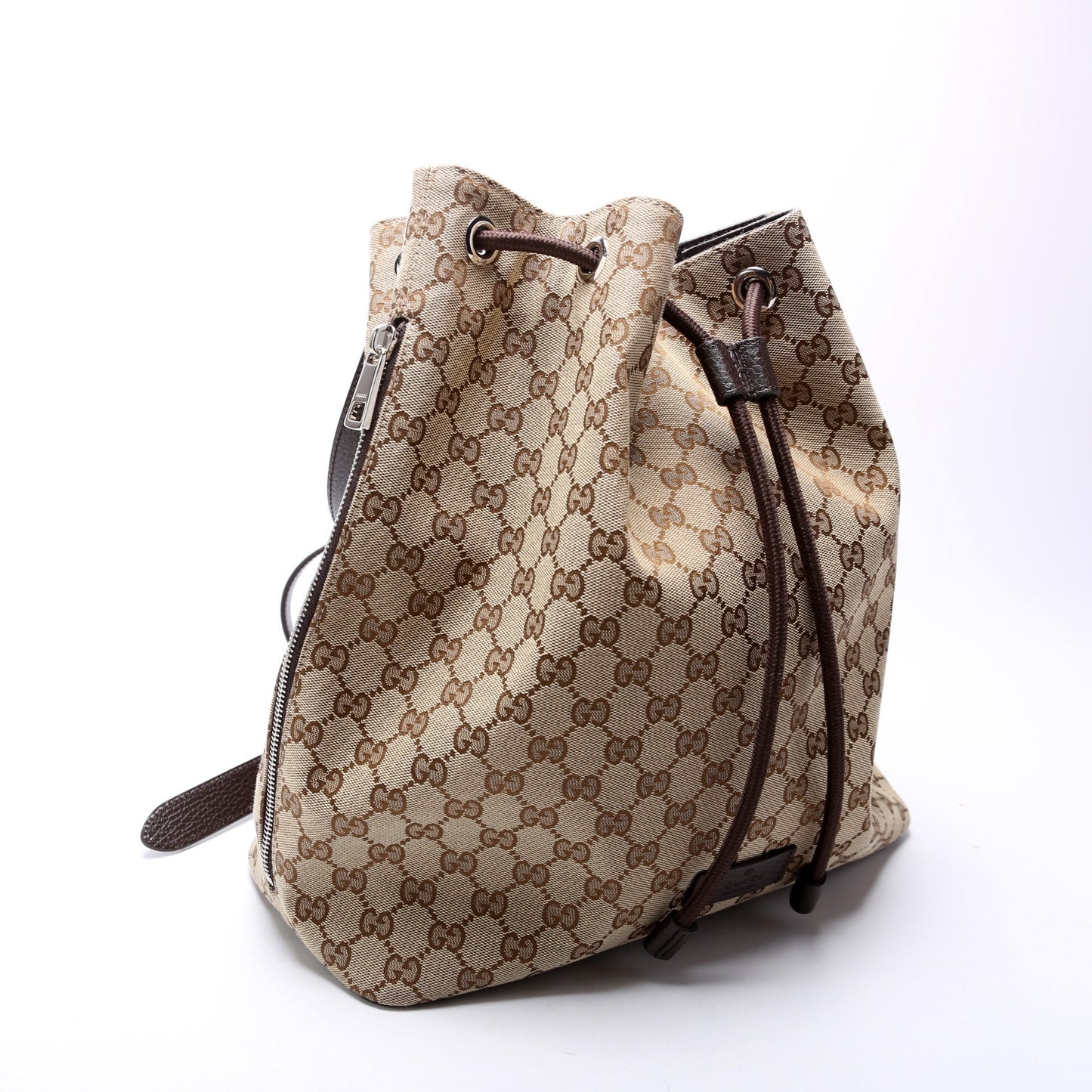 Gucci 449175 GG Canvas Drawstring Backpack Bag
