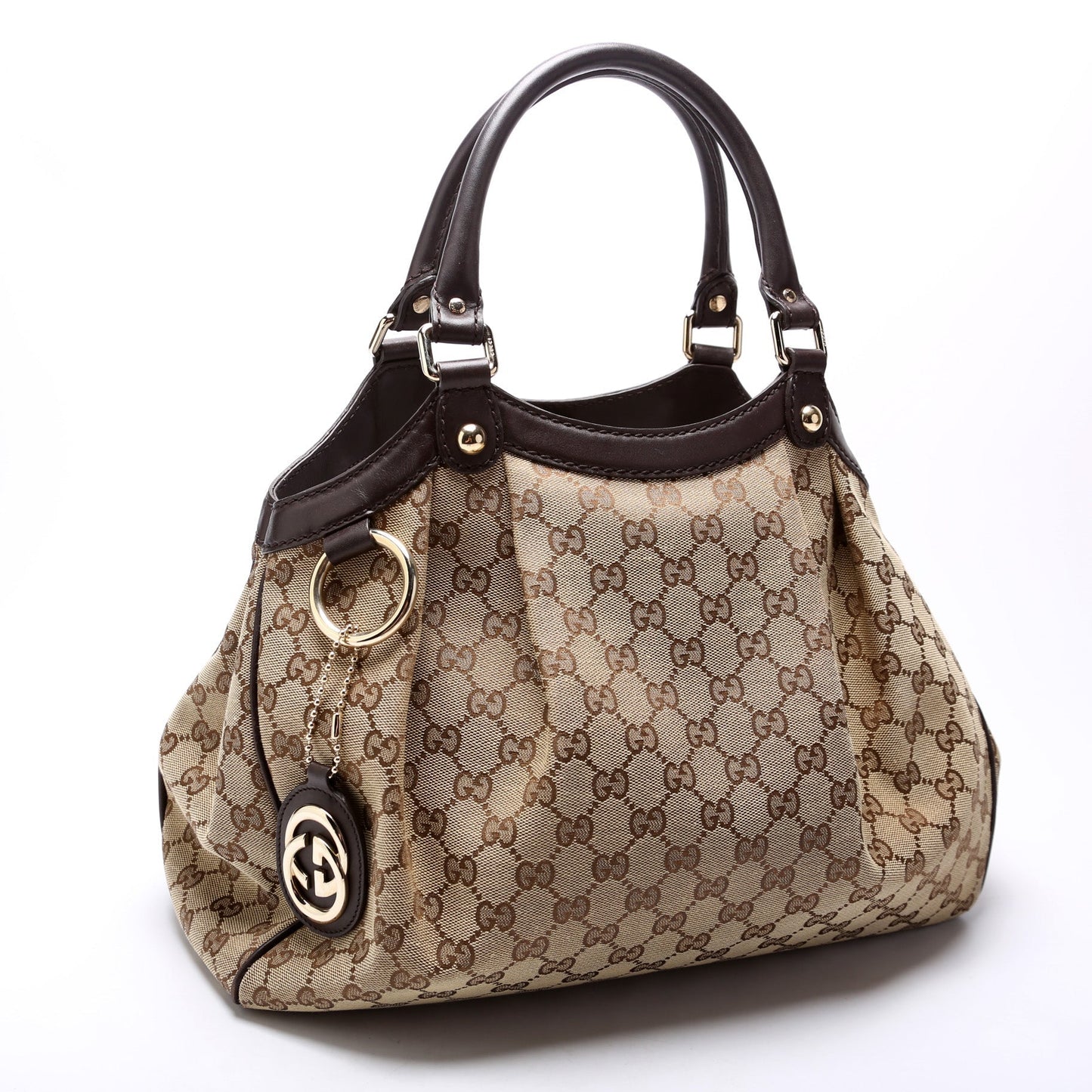 Gucci 211944 Sukey GG Canvas Medium Bag